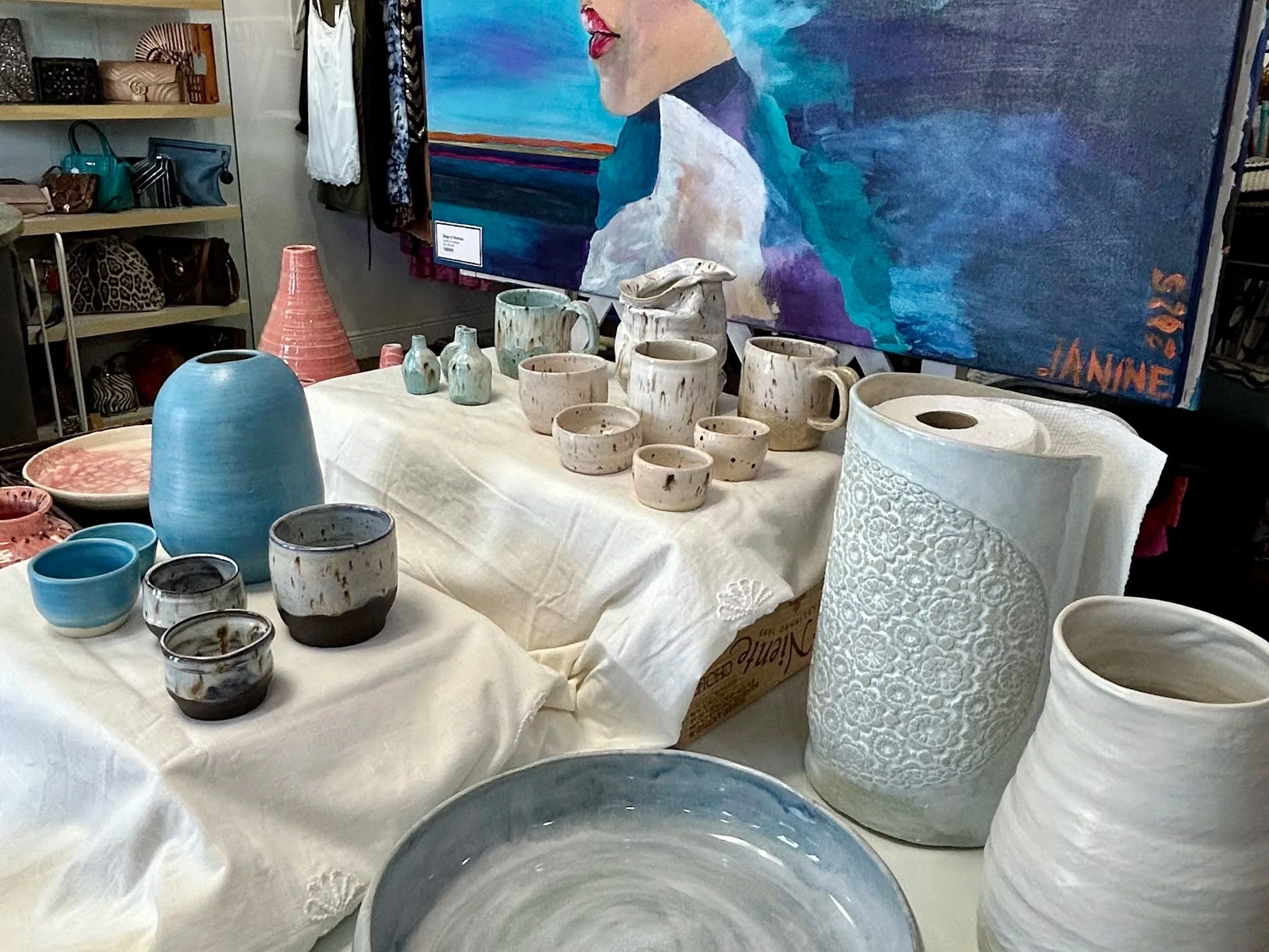 JANINE SCRIVENS AND DANIELLE WOLFE AT CAREY'S KARMA CLOSET