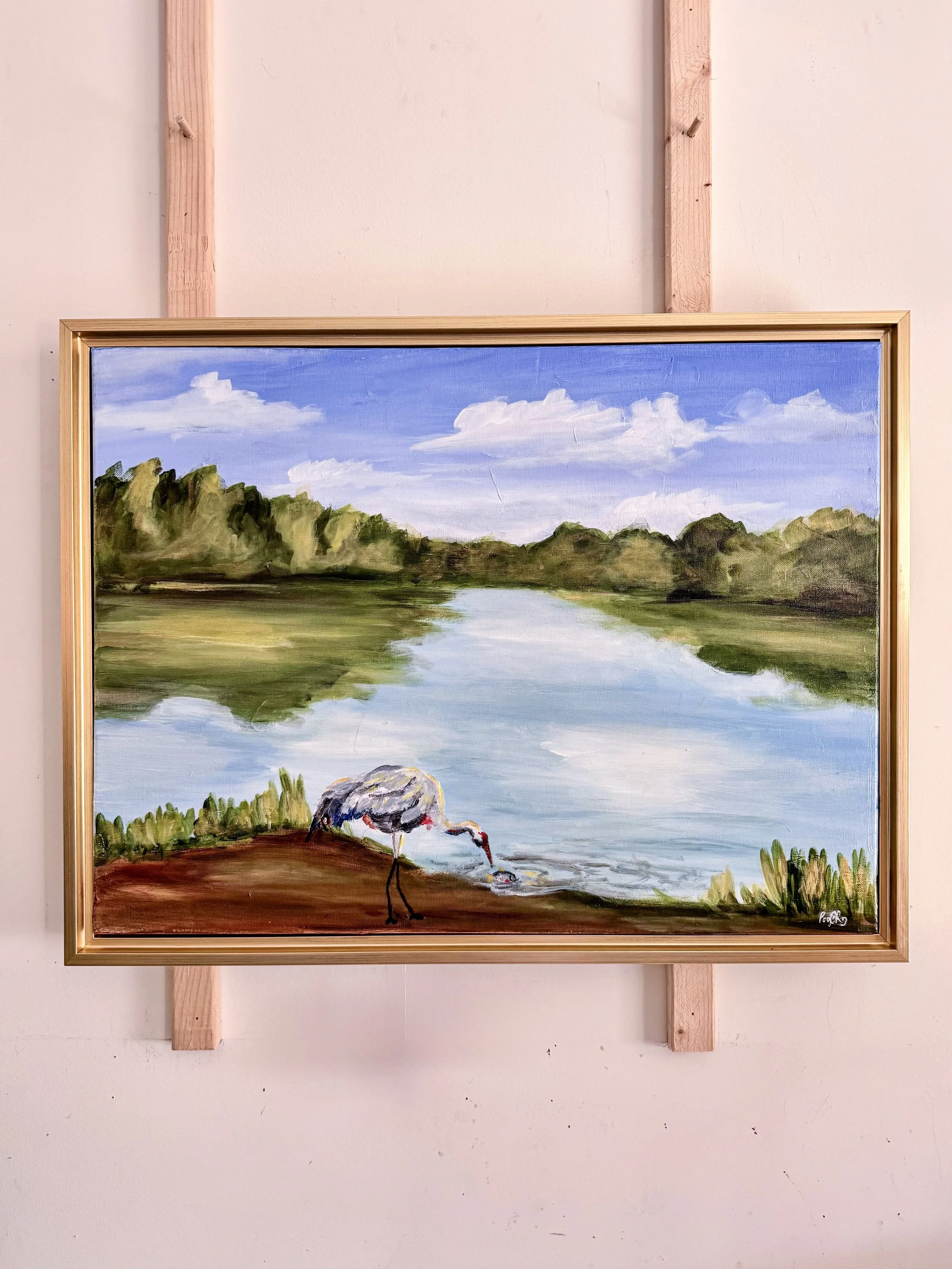 Stillness by the Water Painting by Artist Pooja Roy_1.jpg