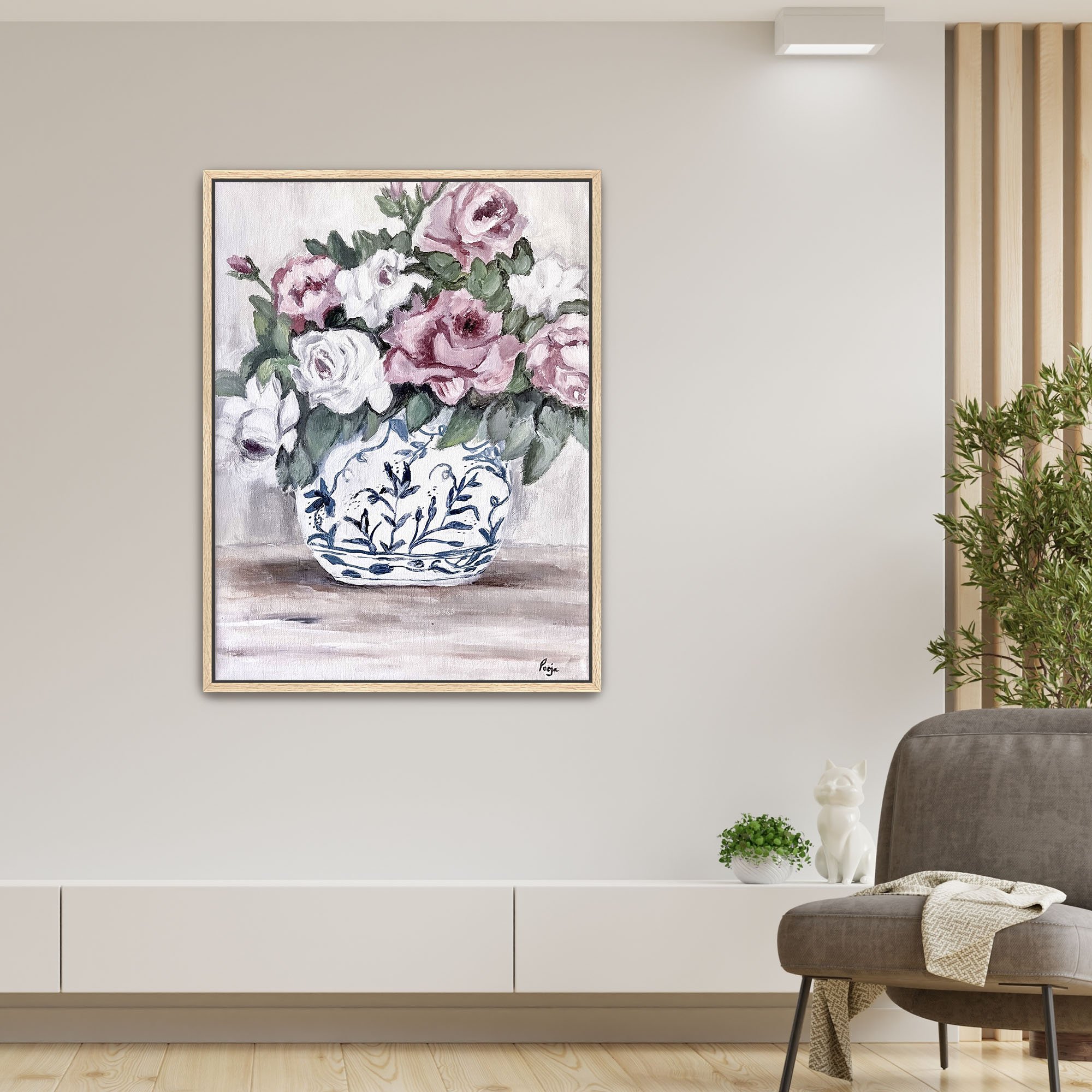 Roses Print framed oak.jpg