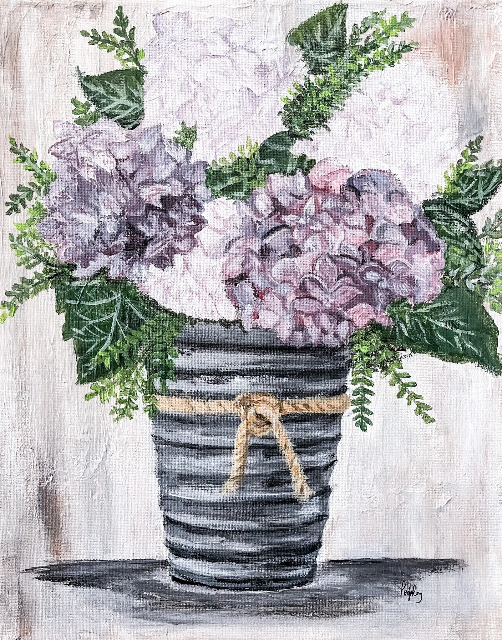 Hydrangea Print closeup