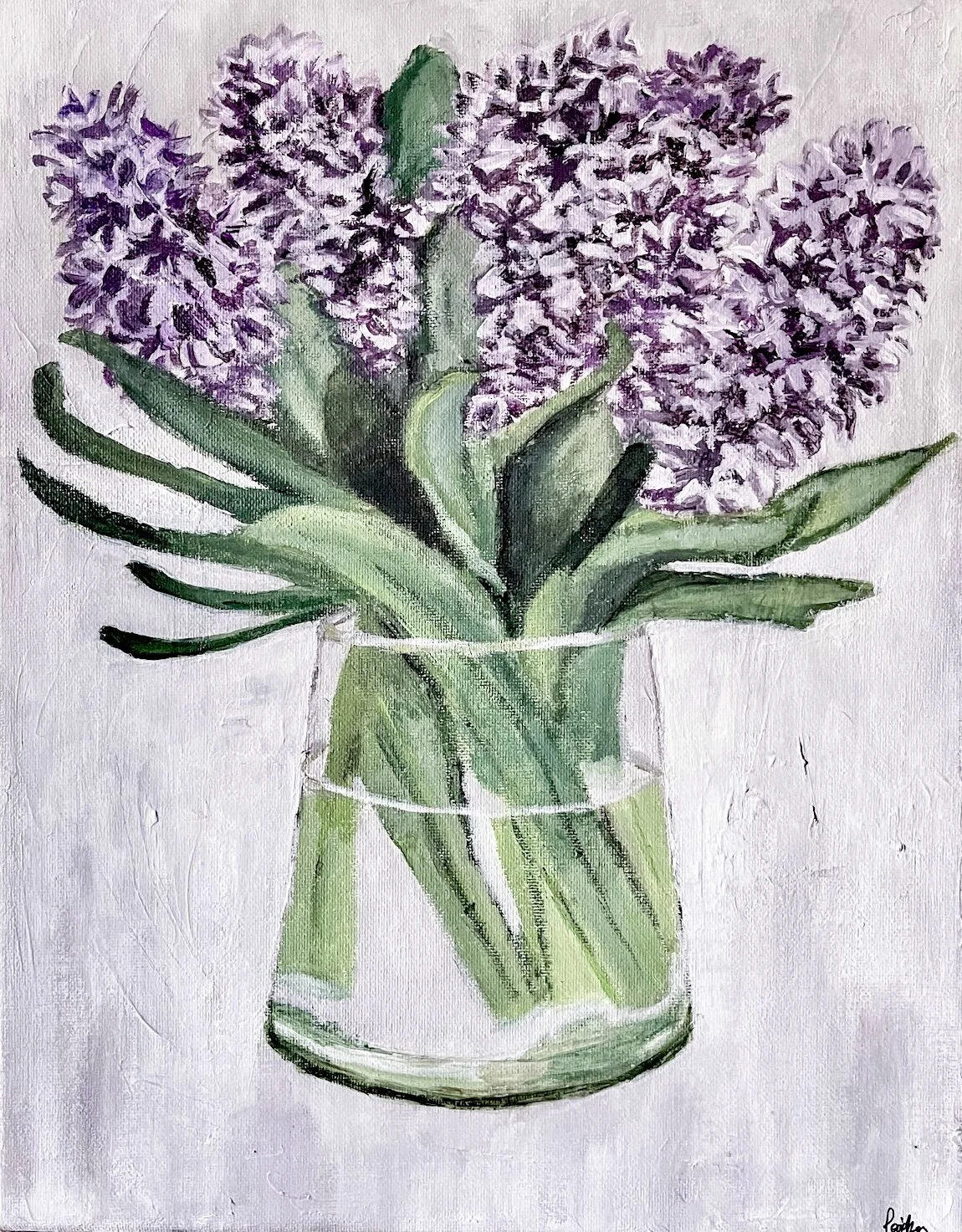 Hyacinths Print closeup