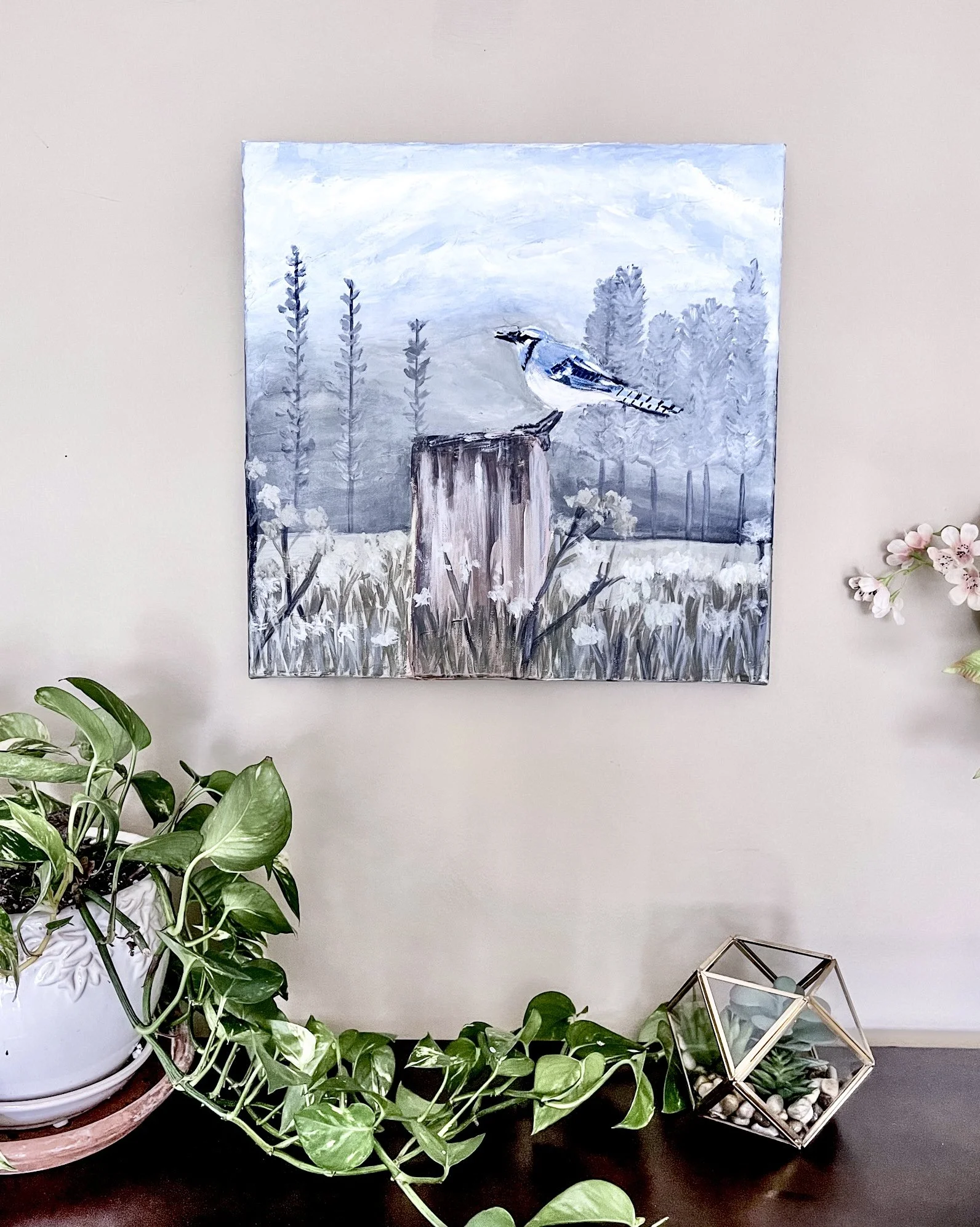 Perched in Paradise in console table 2.jpg