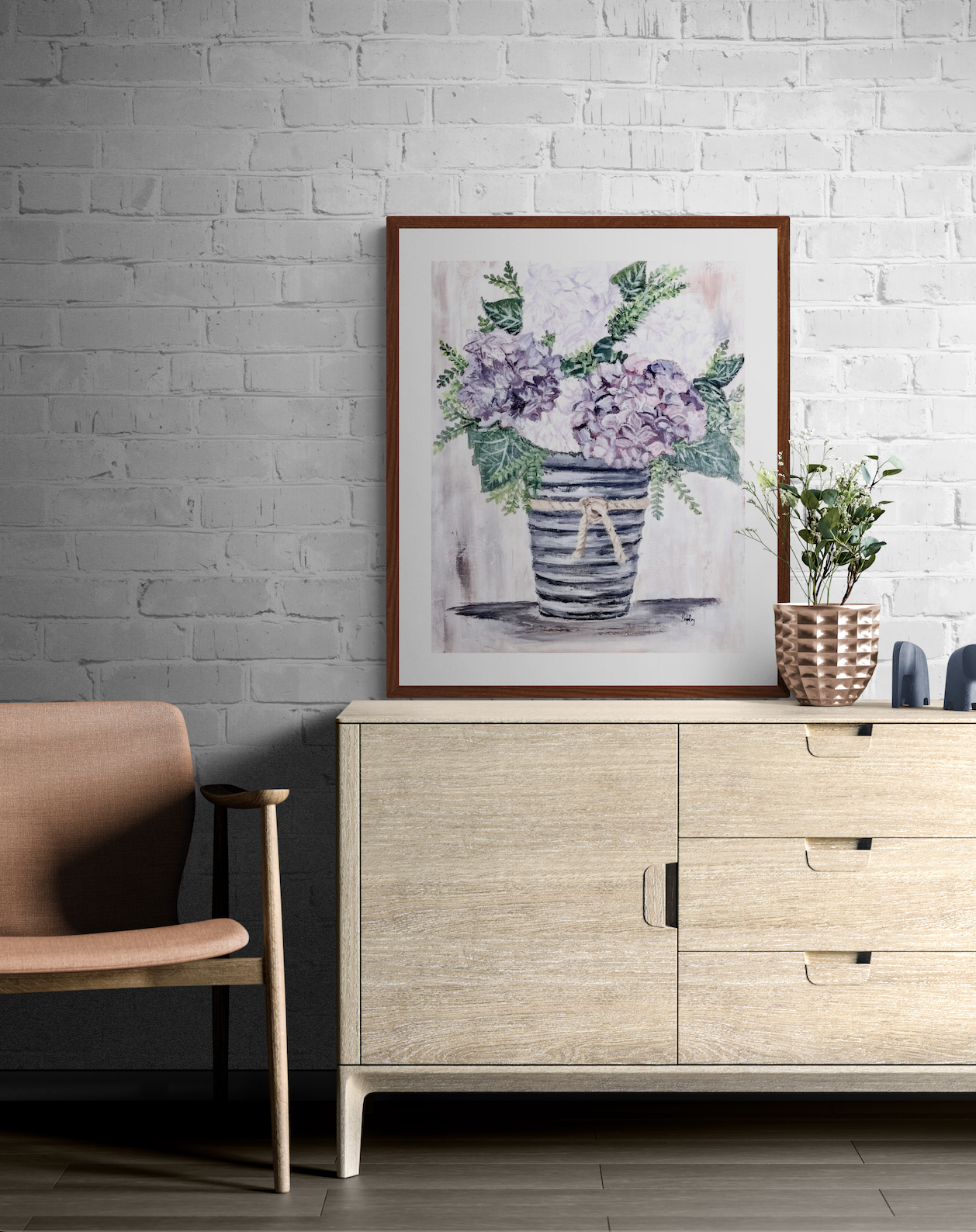 Hydrangeas in a Vase Print mockup.png