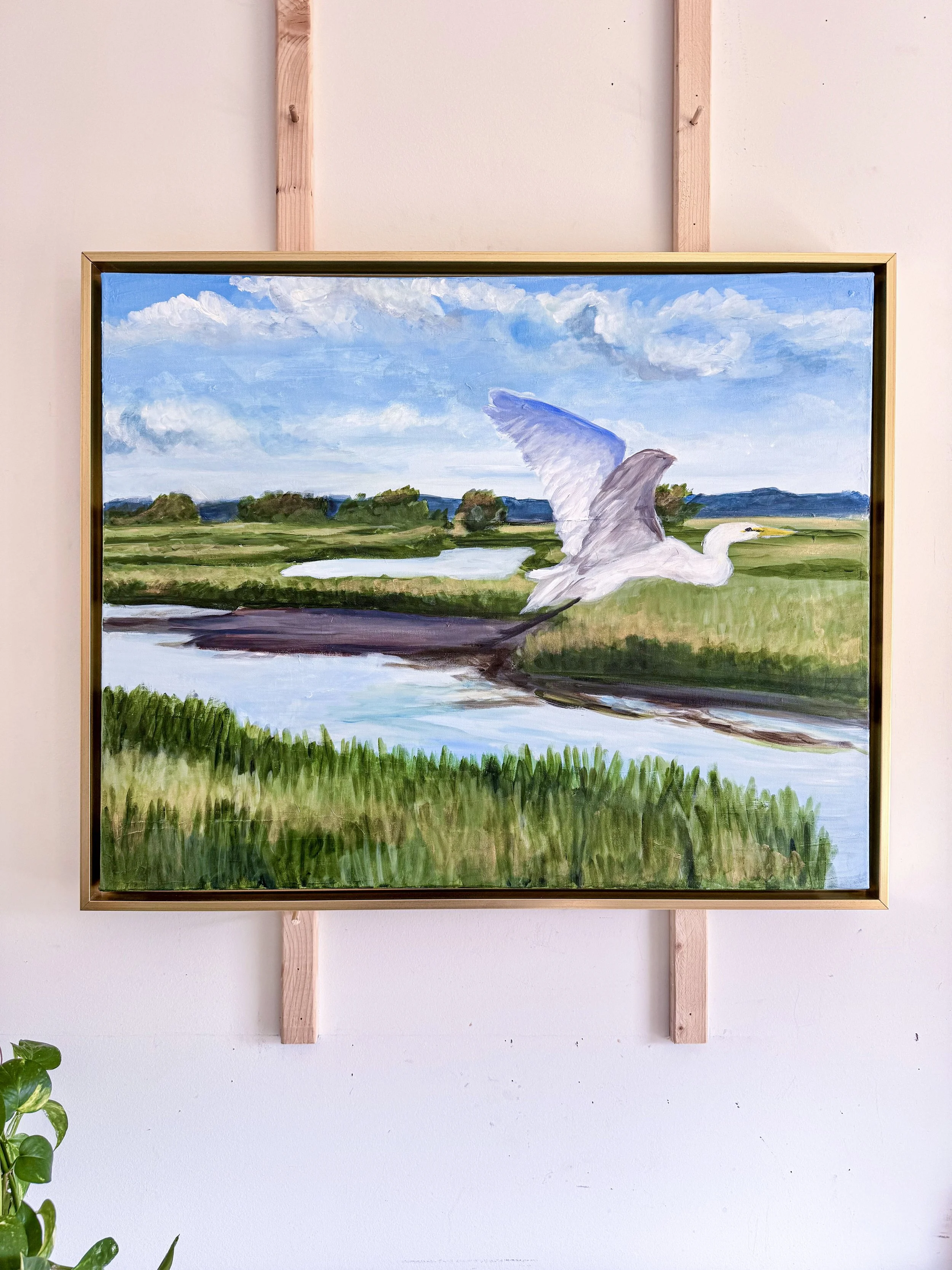 Flight in Marsh painting by Artist Pooja Roy.jpg