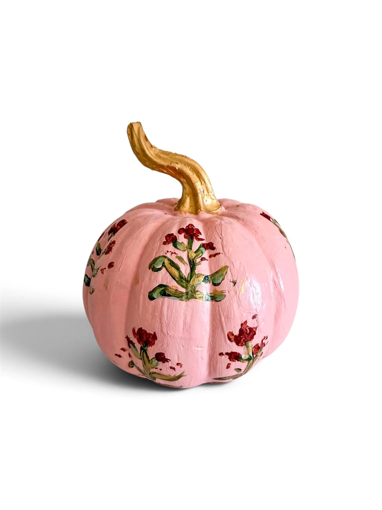 Floral Pink Pumpkin by Charlotte, NC Artist Pooja Roy-3.JPG