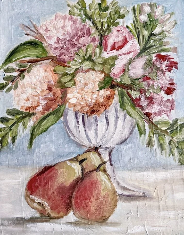 Hydrangeas & Pear closeup.jpg
