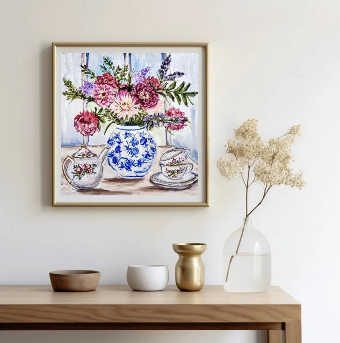 Summer Soiree Paper Print Framed mockup.jpg
