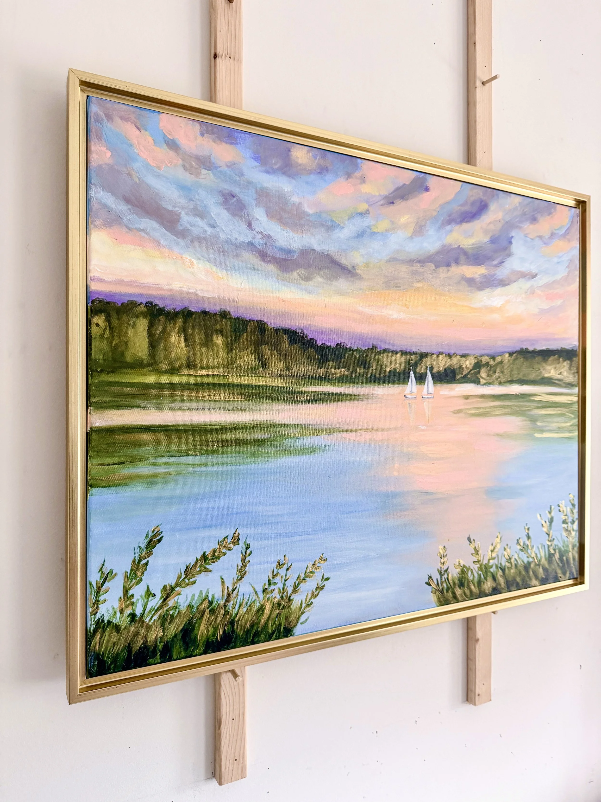 Evening Reflection Painting by Artist Pooja Roy_6.jpg