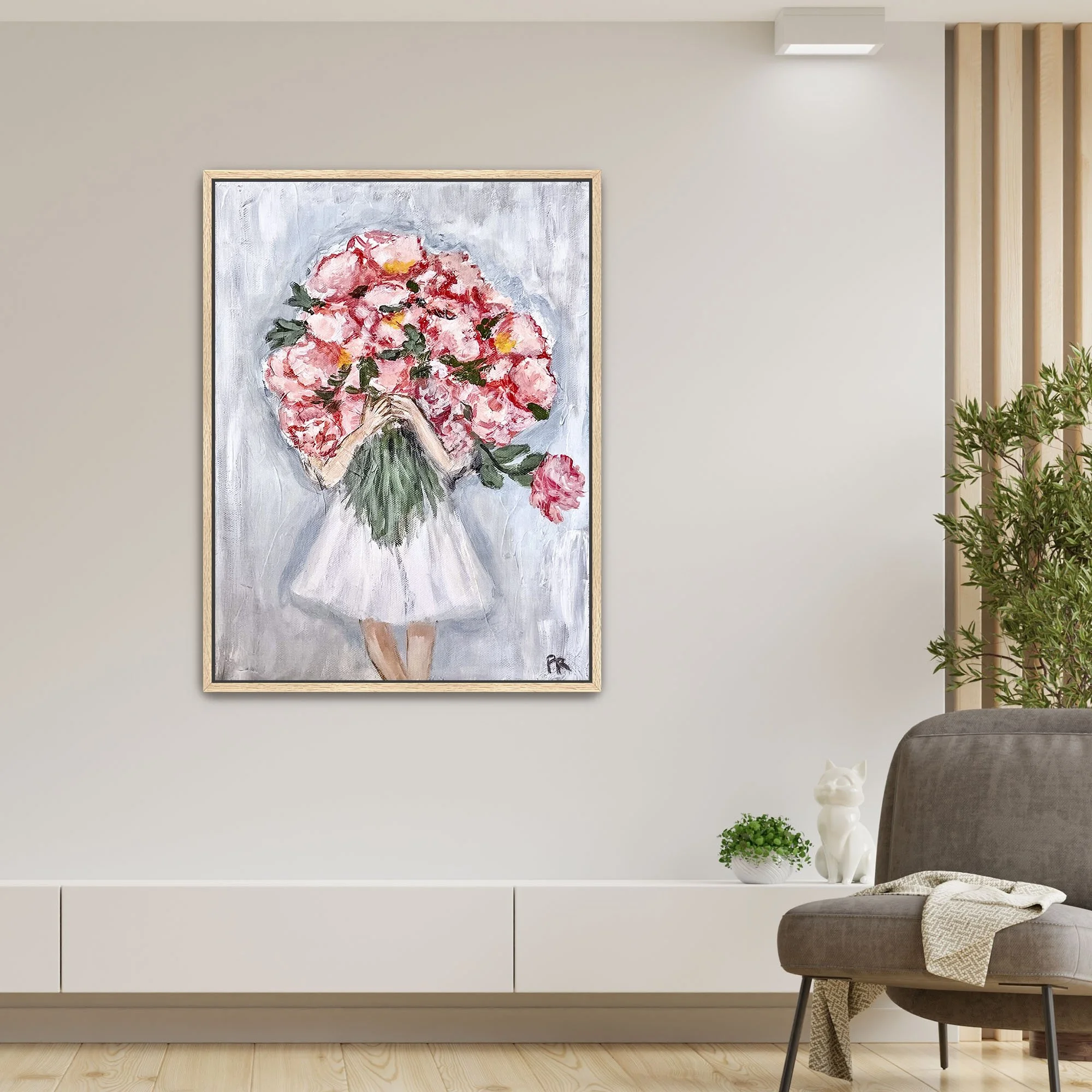 Courage Print framed oak.jpg