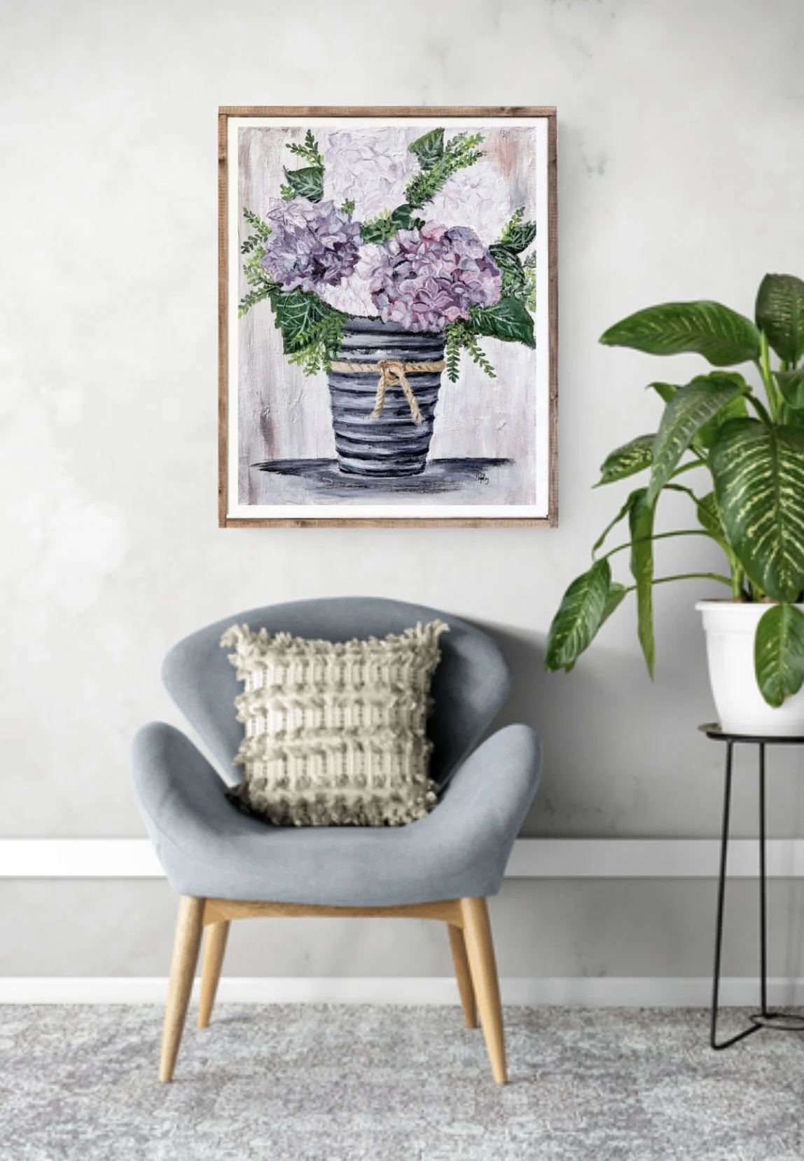 Hydrangea Paper Print framed mockup.jpg