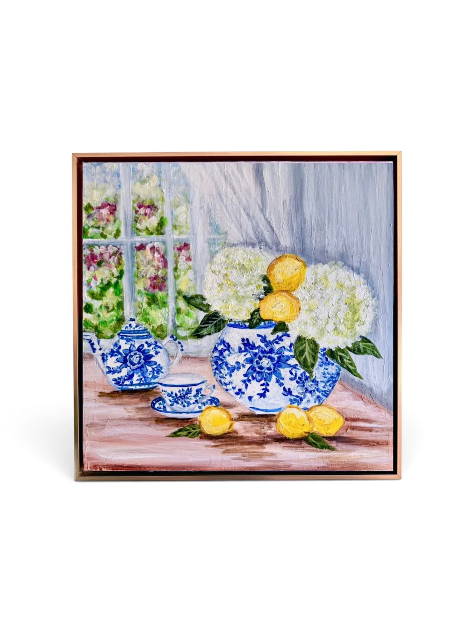 Lemons and Hydrangeas Part 3 by Artist Pooja Roy.JPG