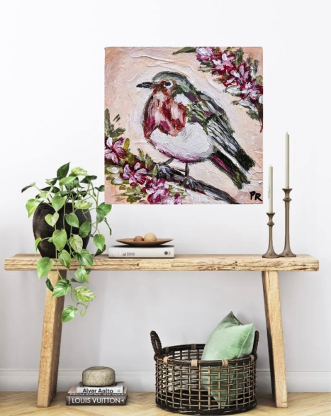 Robin Bird Print mpckup.png