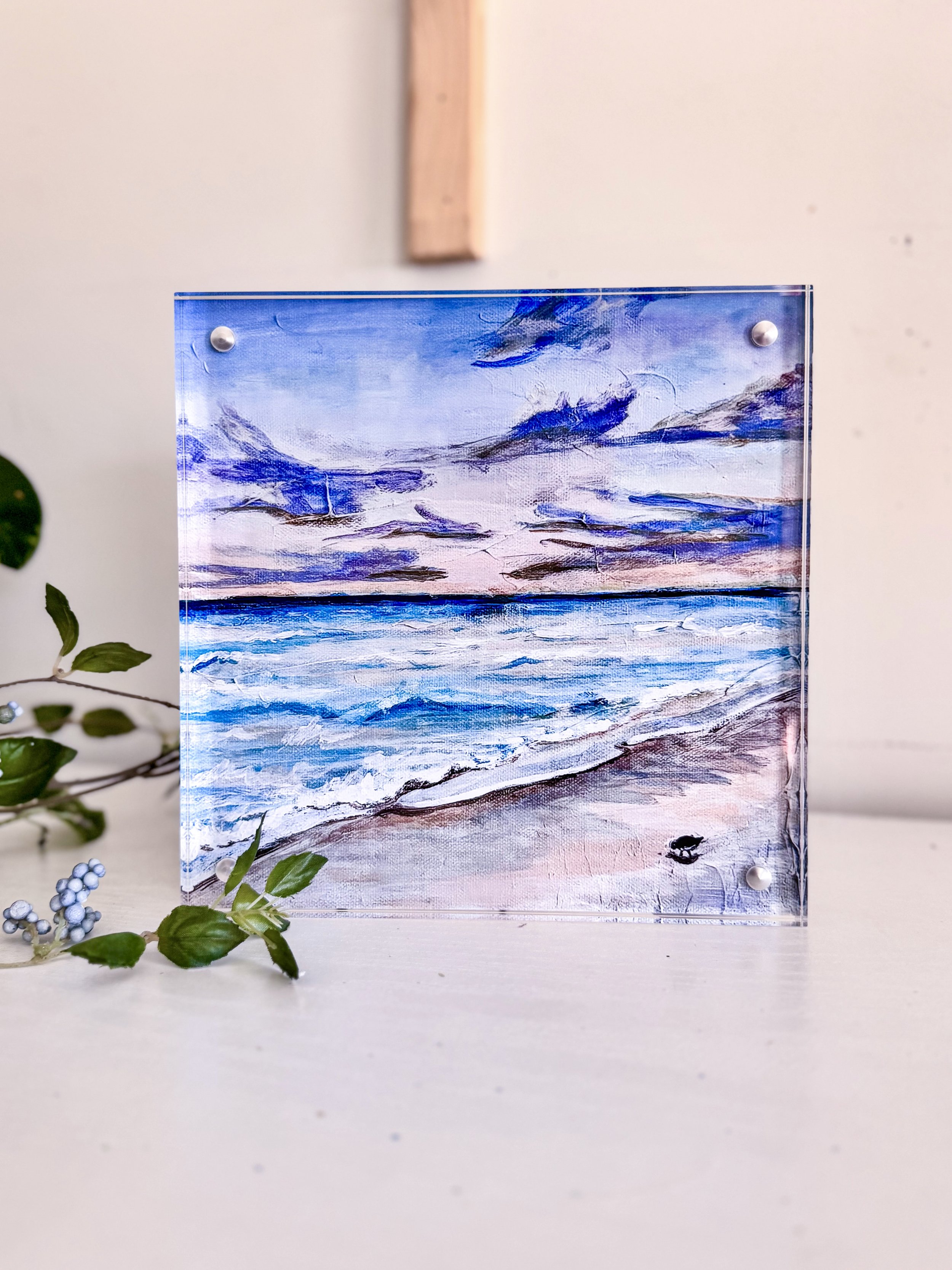 In the Beach Acrylic Block Print by Artist Pooja Roy.jpg