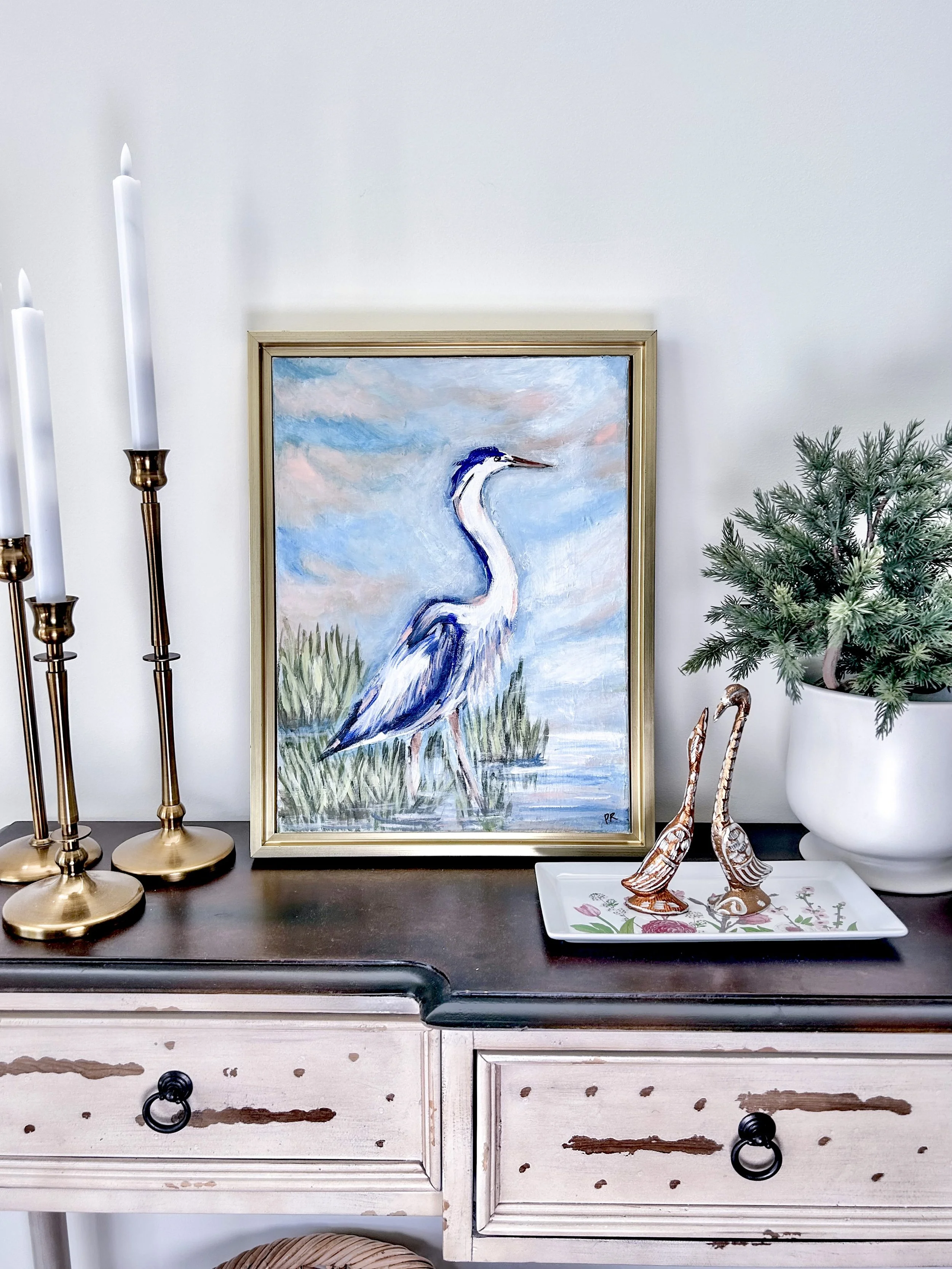 Blue Beauty on console table.jpg