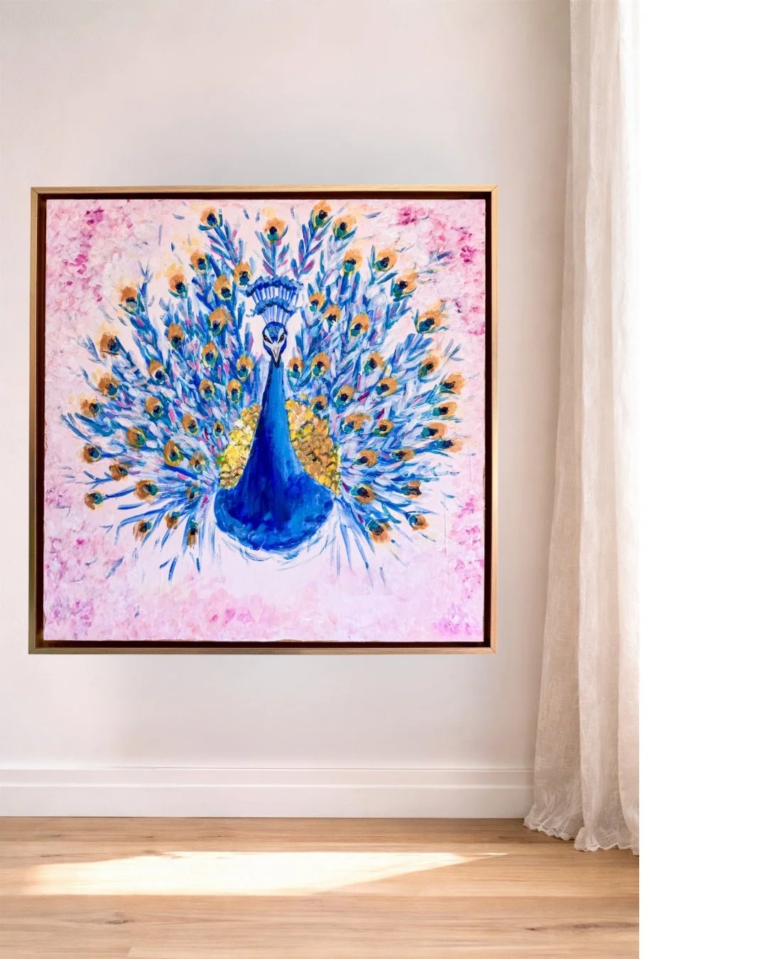 Peacock Bloom Painting by Artist Pooja Roy.JPG