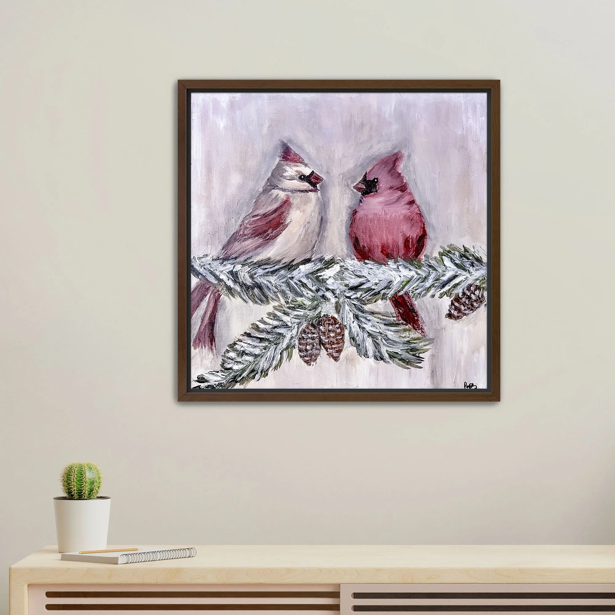Forever Together Print framed walnut.jpg