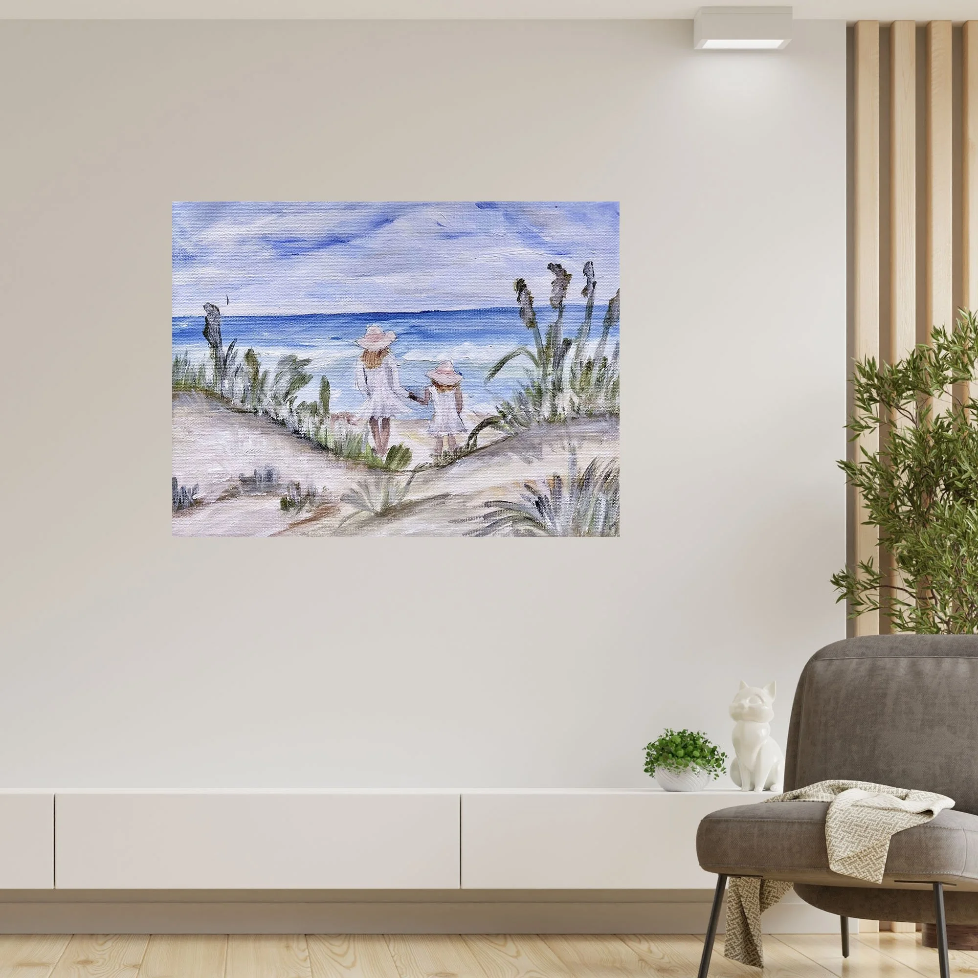 Mama and I at the Beach Print no frame.jpg