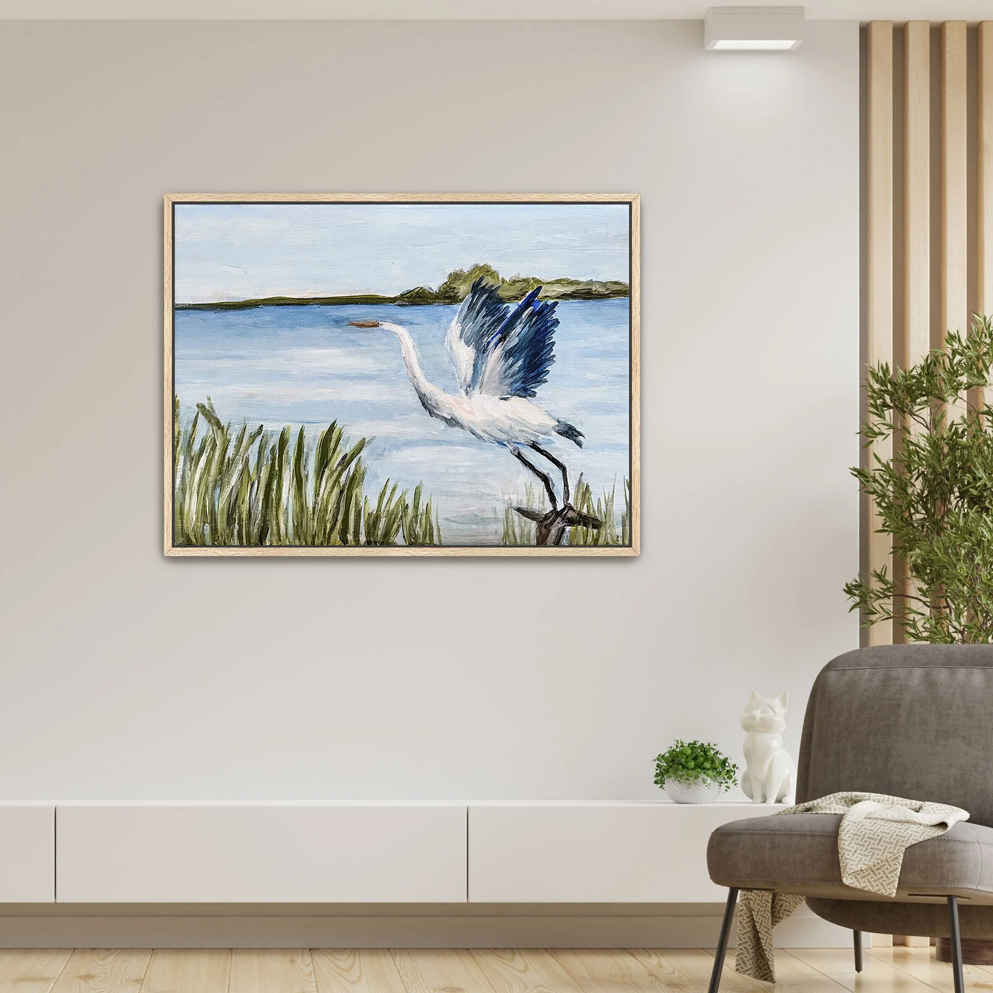 Let's Go Fly Away Print framed oak.jpg