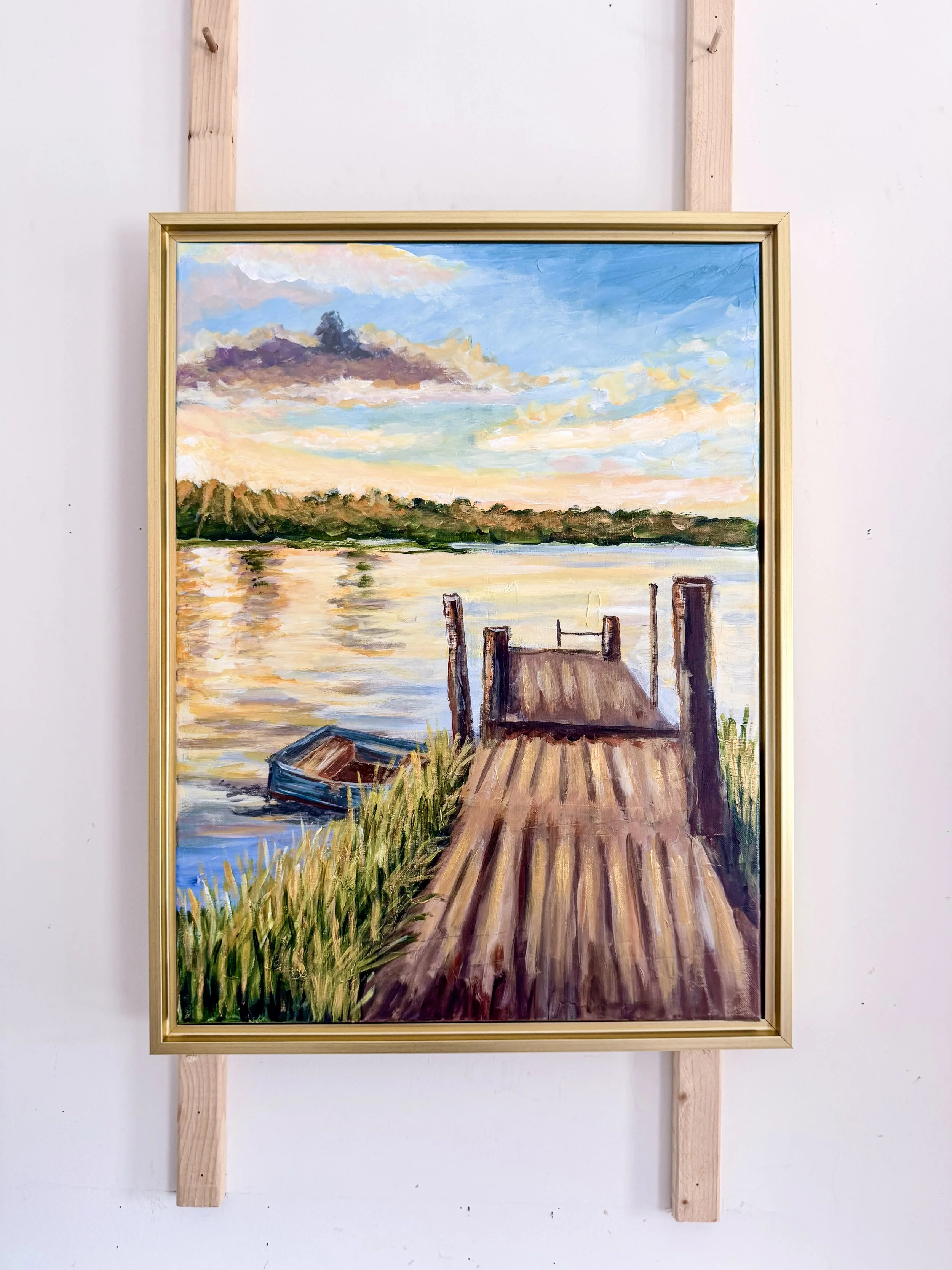 Golden Waters Painting by Artist Pooja Roy_4.jpg