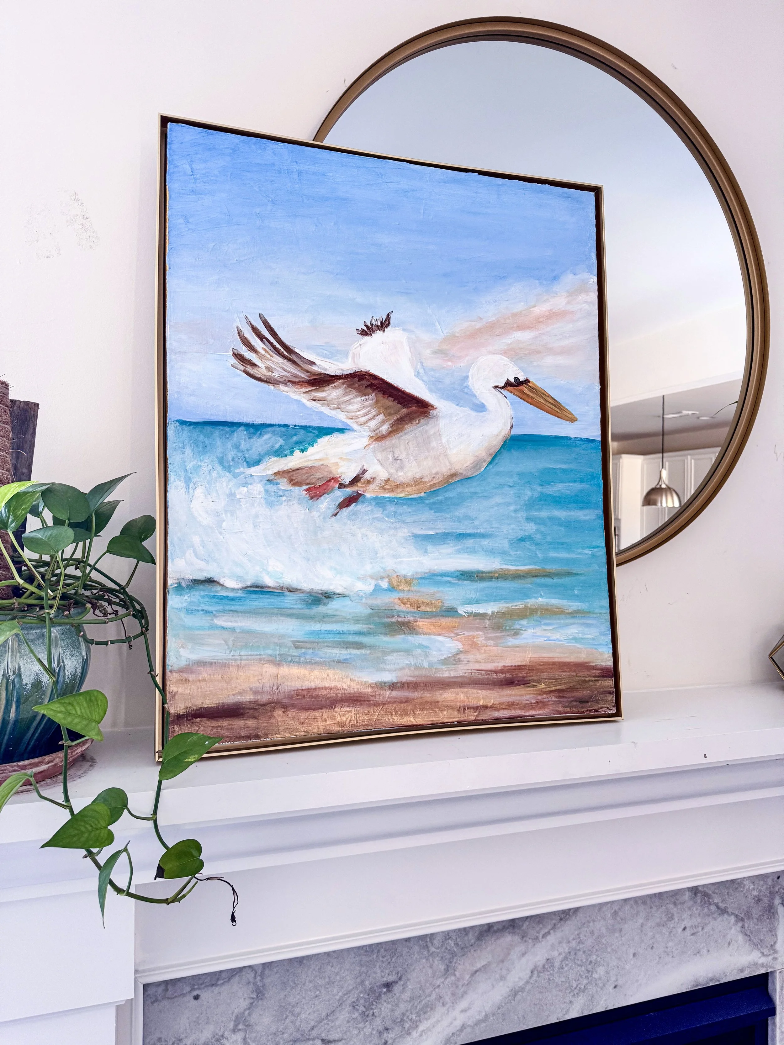 Pelican Rising Painting by Artist Pooja Roy-8.jpg