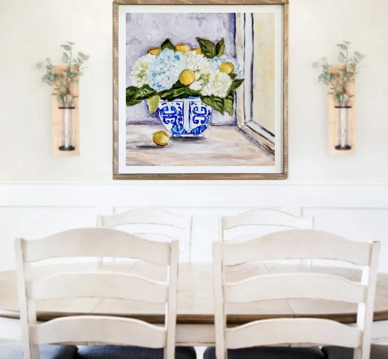 Lemons & Hydrangeas part 2 paper print framed mockup.jpg