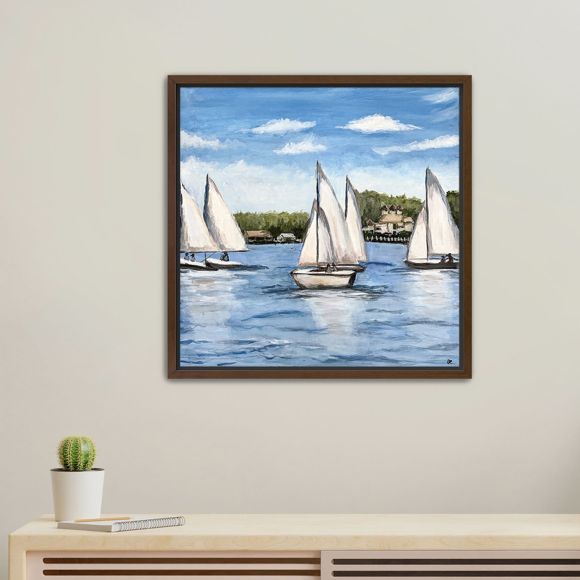 Sail Away Print framed walnut.jpg