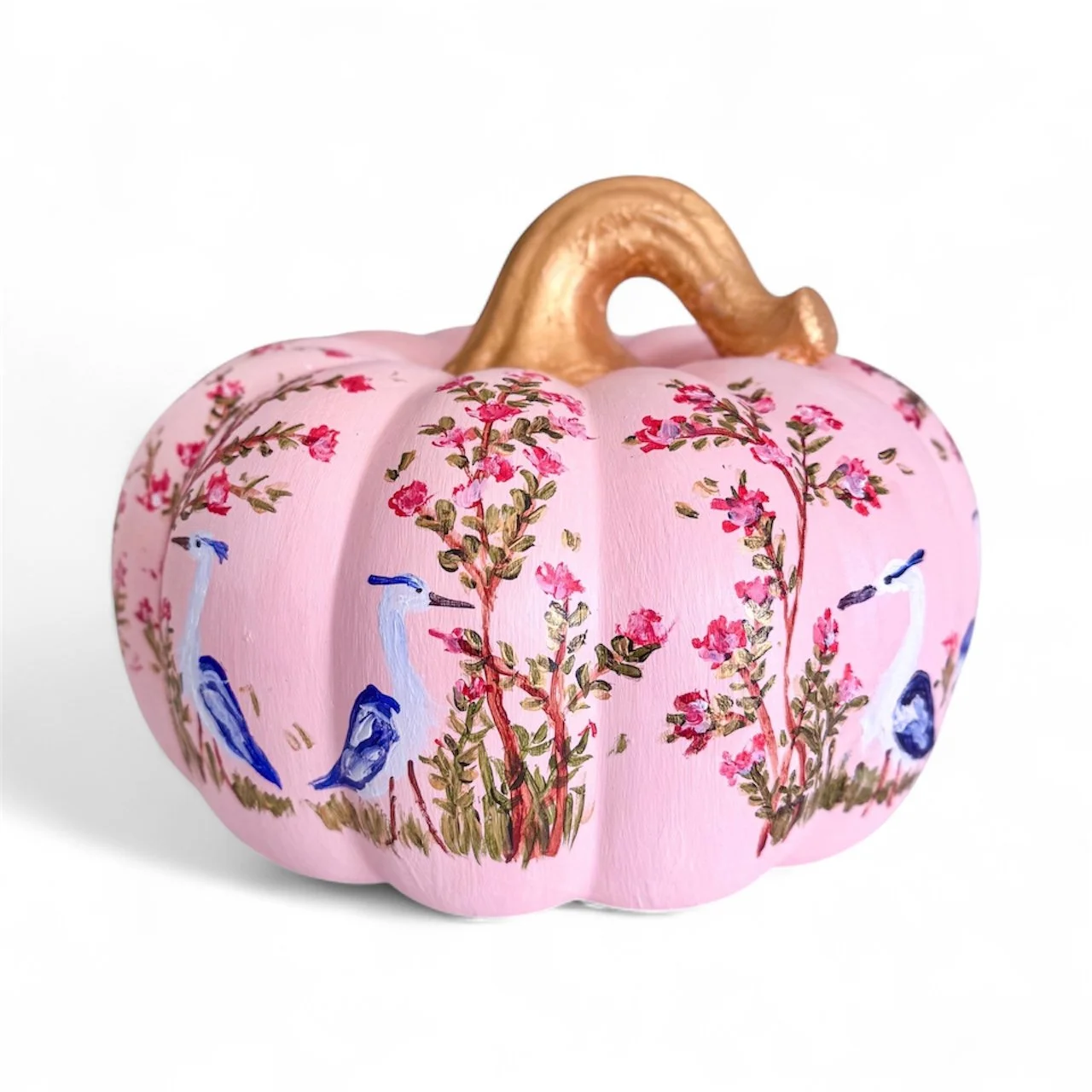Pink Chinoiserie Pumpkin - Charlotte, NC Artist Pooja Roy-4.JPG