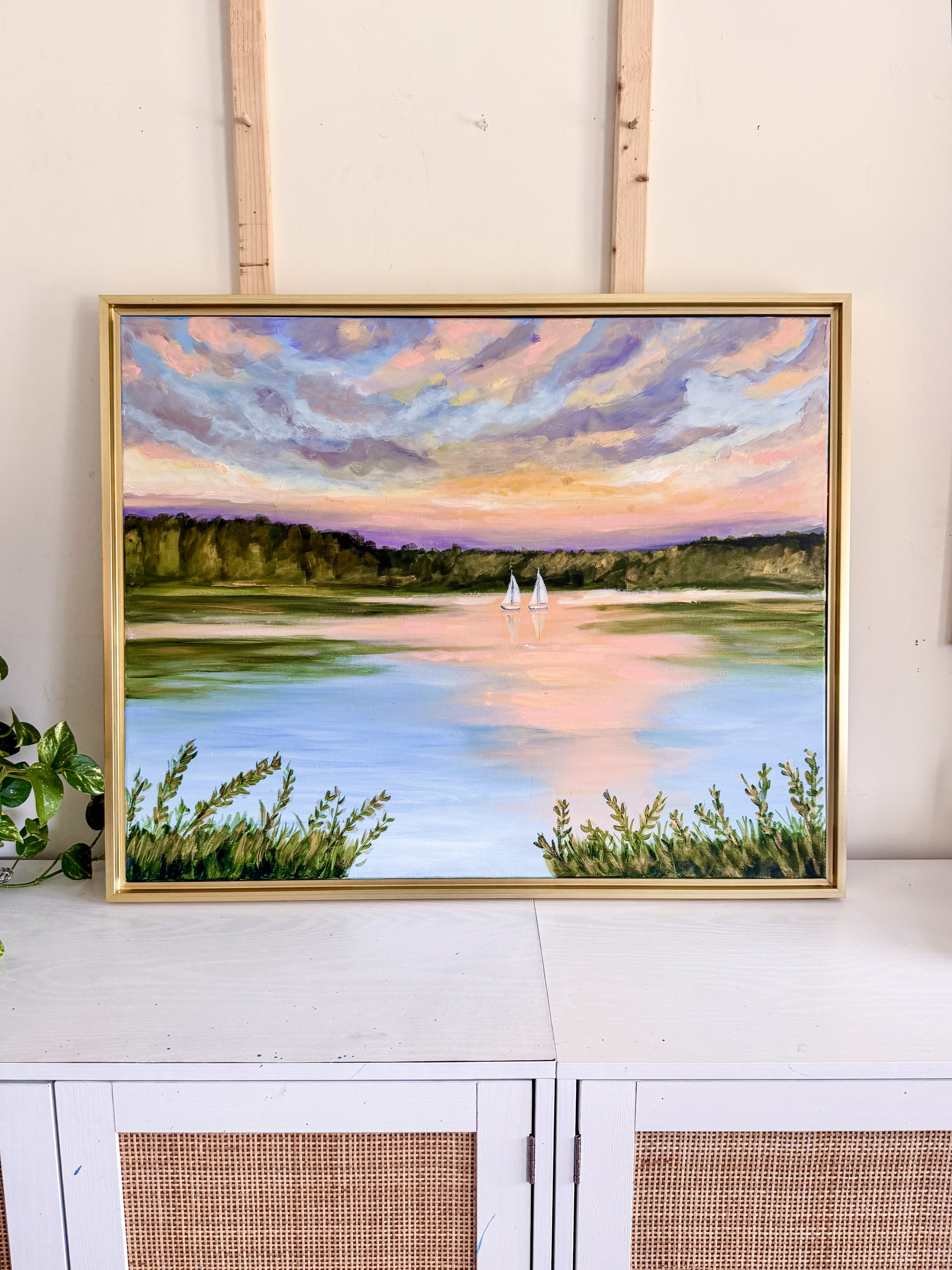 Evening Reflection Painting by Artist Pooja Roy_3.jpg