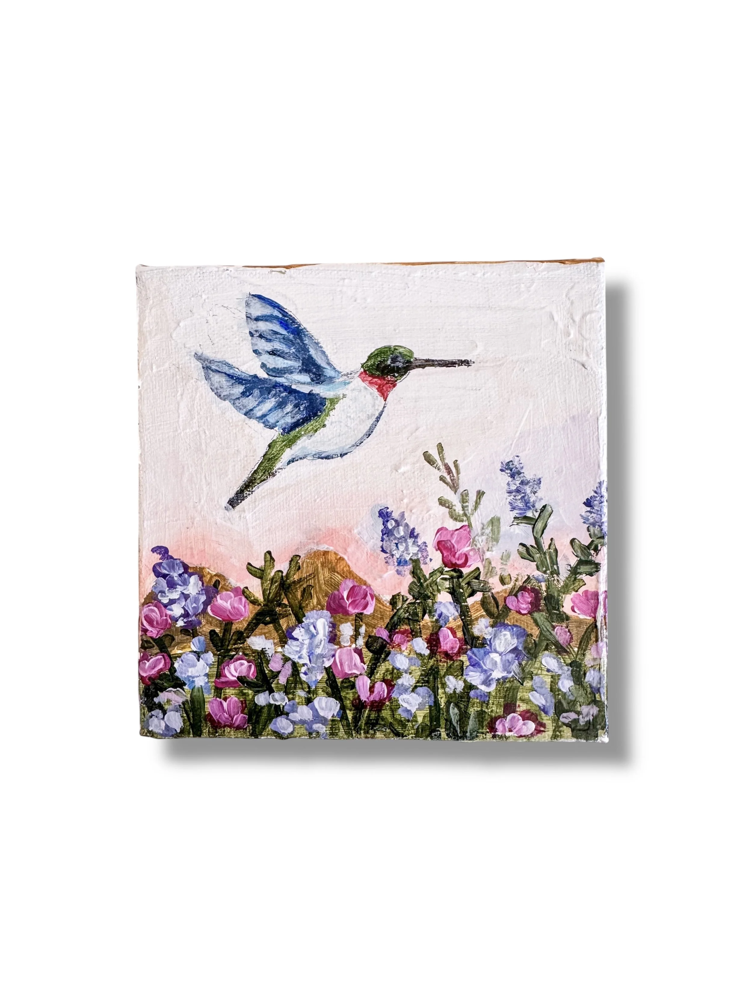 Acrylic painting of Hummingbird in Flight by Charlotte, NC Artist Pooja Roy-4.jpg