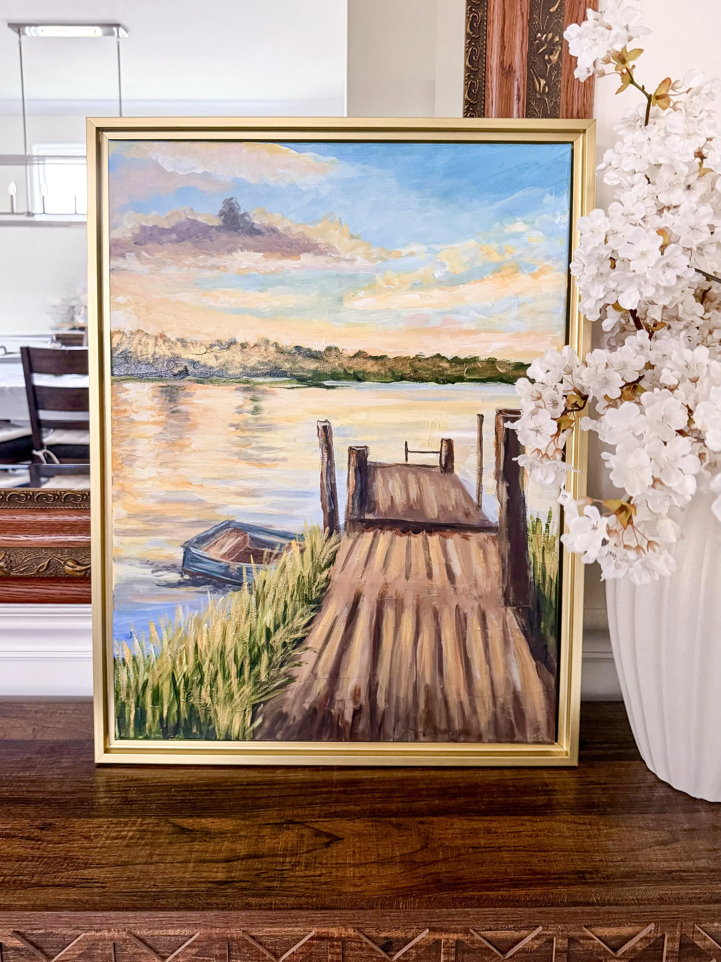 Golden Waters Painting by Artist Pooja Roy_8.jpg