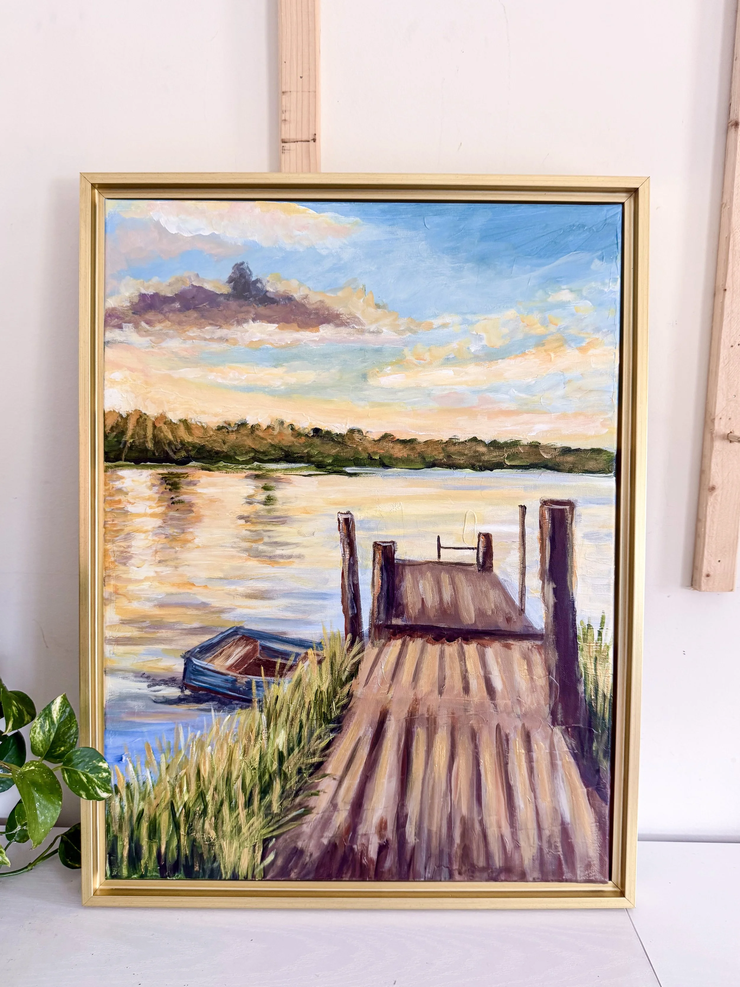 Golden Waters Painting by Artist Pooja Roy.jpg