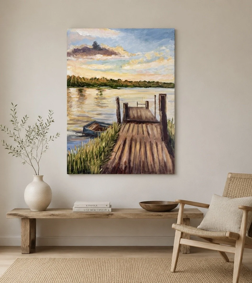 Golden Waters Painting by Artist Pooja Roy_mockup.jpg
