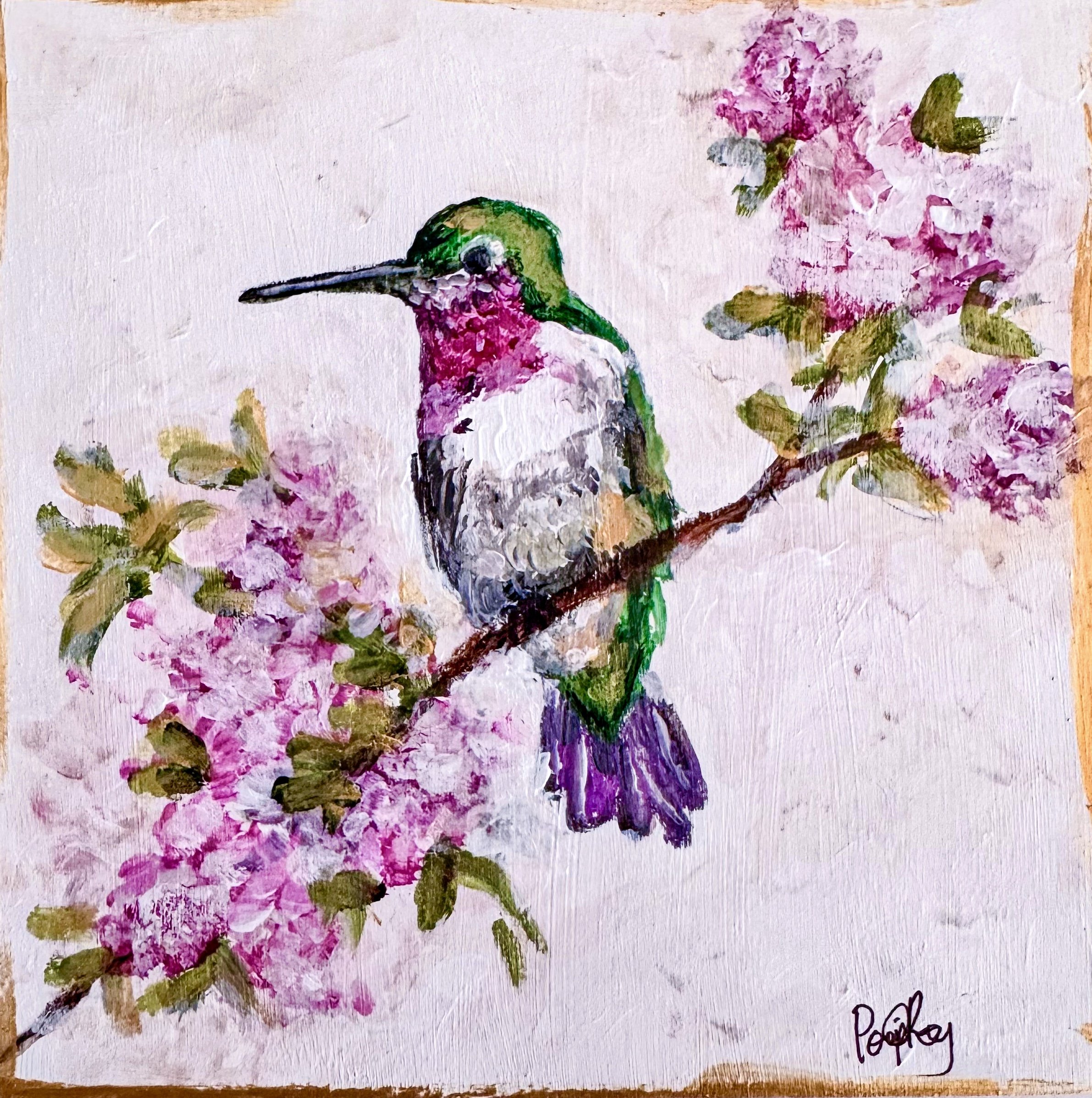 Hummingbird in Autumn Hydrangeas .jpg