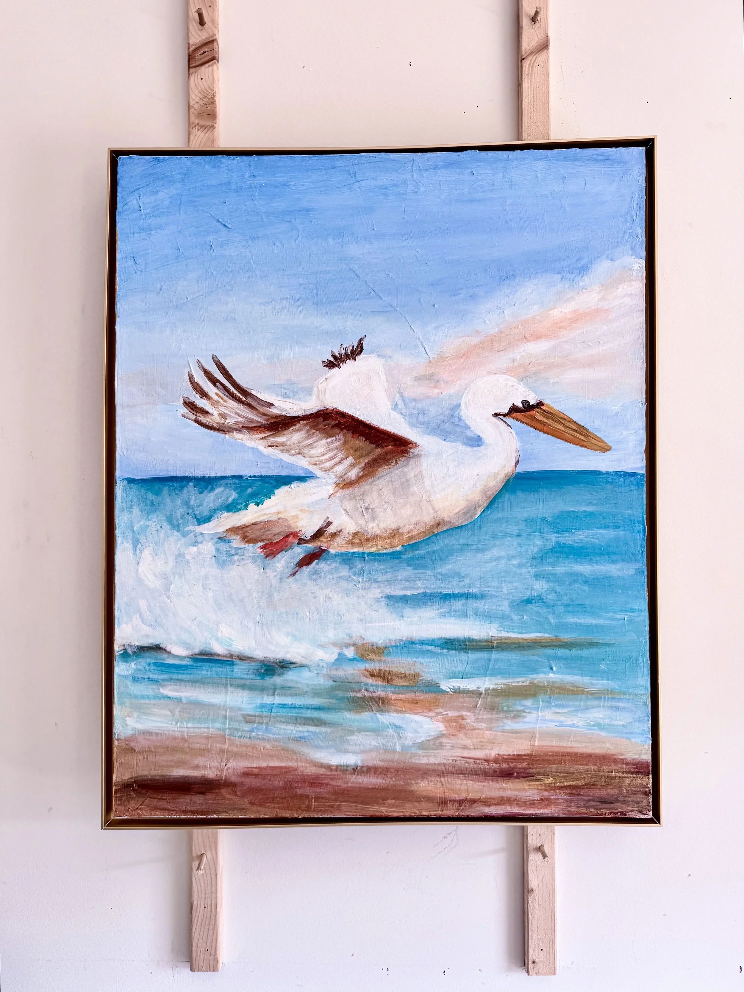 Pelican Rising Painting by Artist Pooja Roy-3.jpg