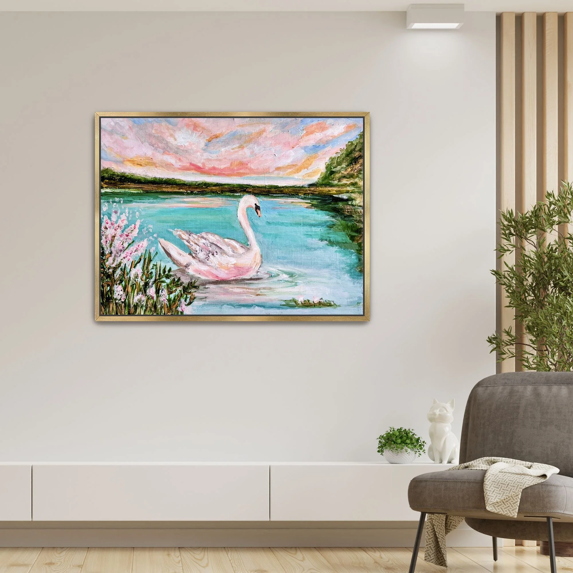 Swan Princess framed gold.jpg