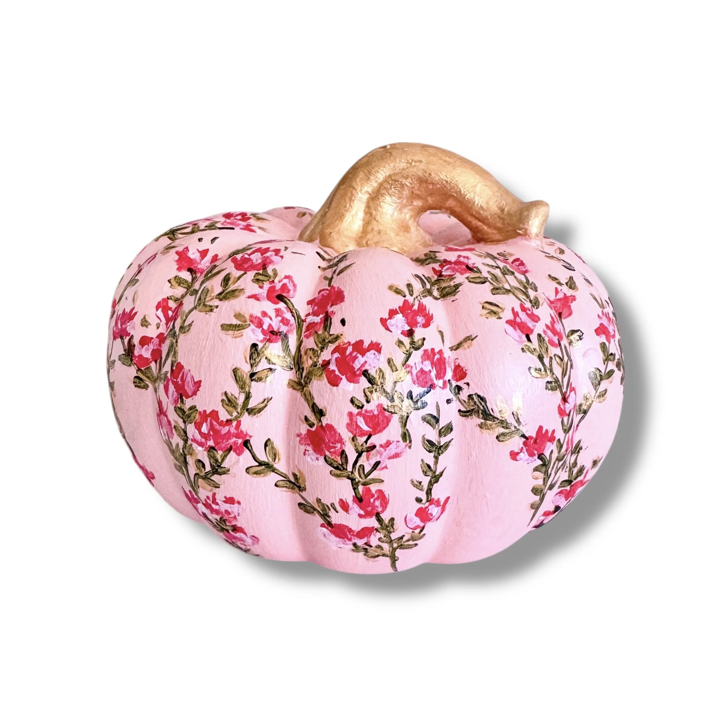 Pink Chinoiserie Pumpkin small - Charlotte, NC Artist Pooja Roy-6.jpg