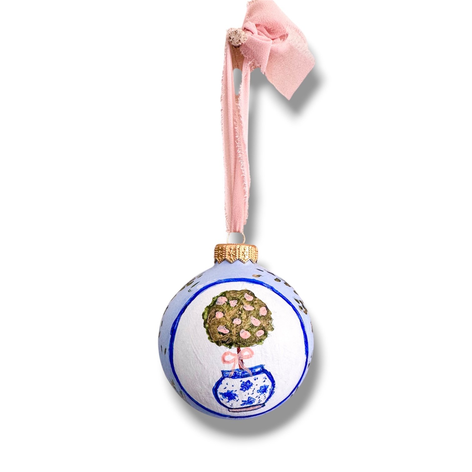 Blue Topiary Ornament by Charlotte, NC Artist Pooja Roy-3.JPG