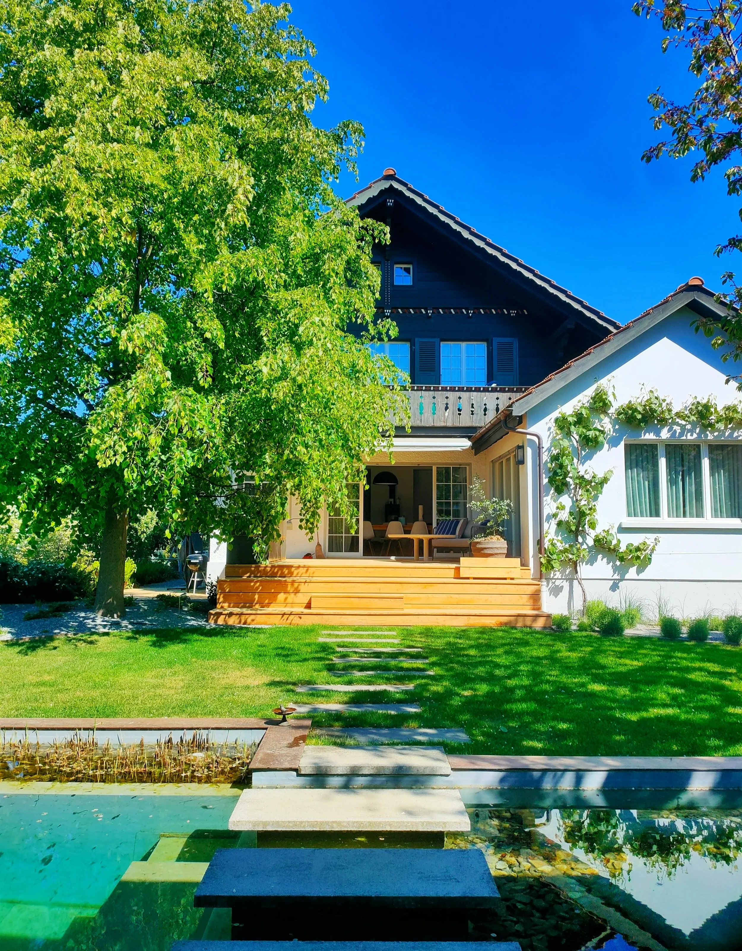 Terrasse | Holzdeck | Schwimmteich | Biopool | Wasser | Gartengestaltung | Planung | Umsetzung