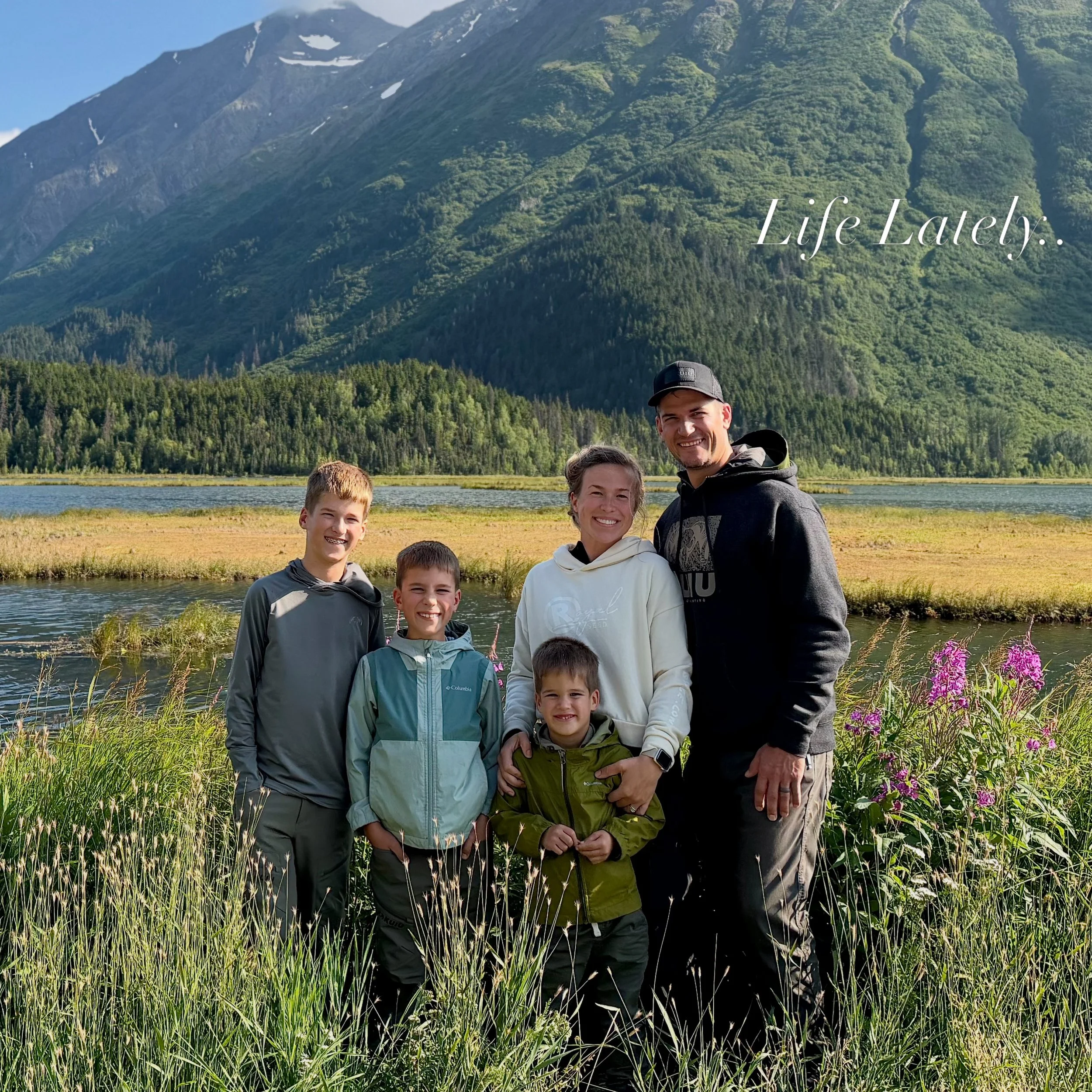 Life Lately🫶🏼🌊🌲📸🏔️ The highlight of August is definitely going to be our week on the Kenai Peninsula in Alaska! Love exploring new places as a family, and we&rsquo;re So grateful we got to experience this trip with our 3 boys. 
&mdash;Tomorrow 