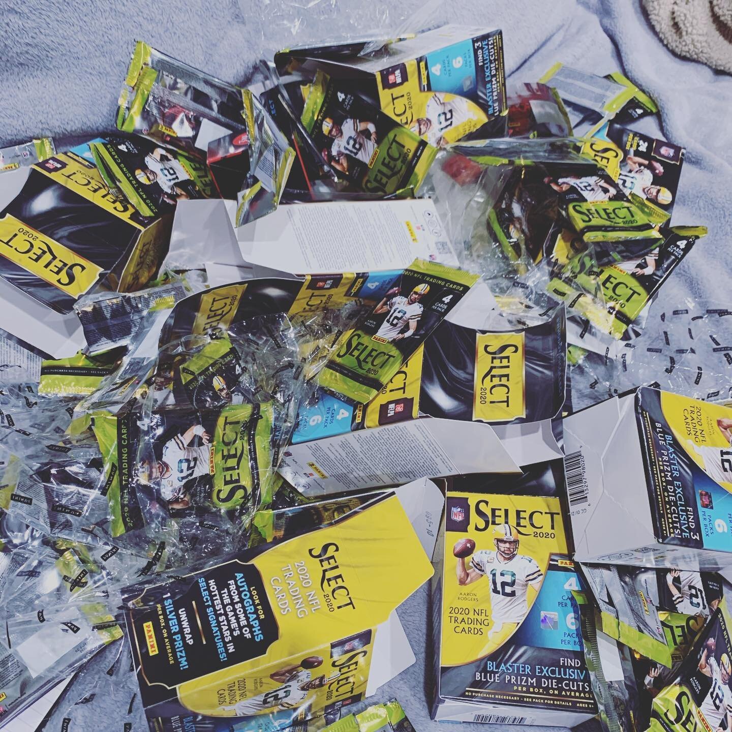 The Aftermath of 10 Select Blasters PYT Break. Check out story for the Hitzz...hint hint...🦓🦓🦓