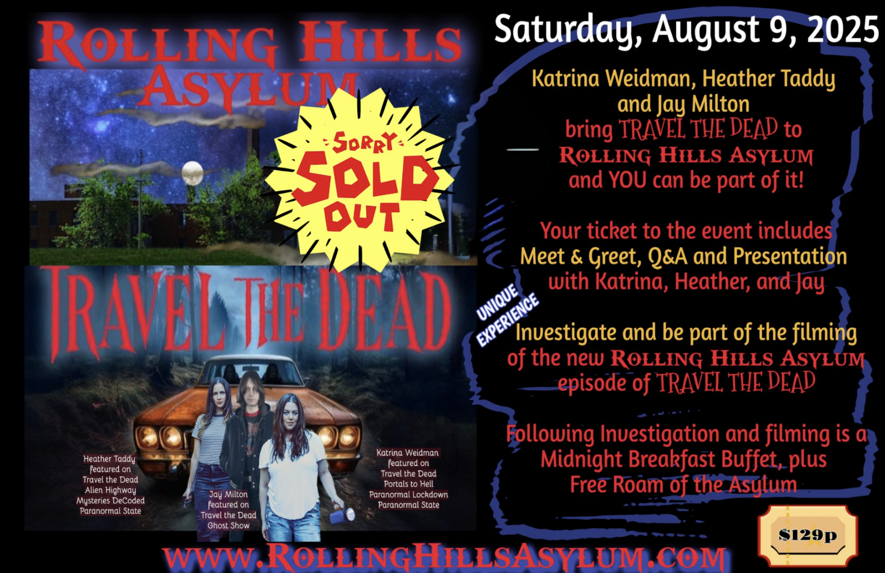 Rolling Hills + Travel The Dead Aug. 9, 2025