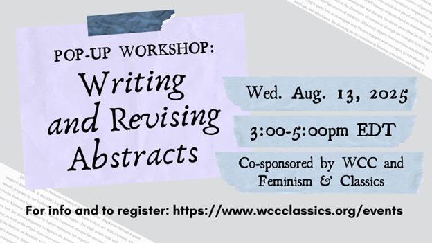 Pop-up Workshop: Writing and Revising Abstracts