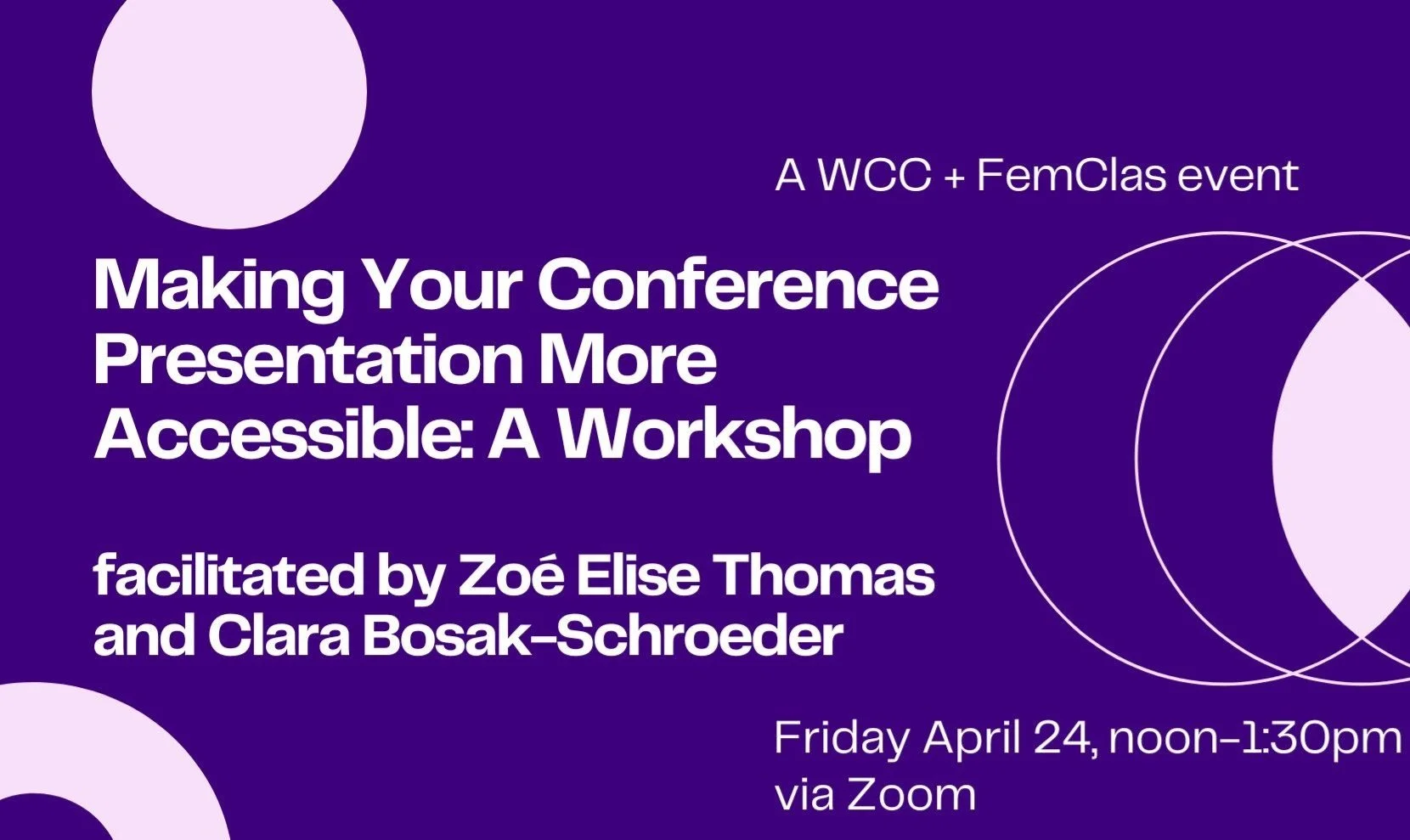 Making Your Conference Presentation More Accessible: A Workshop