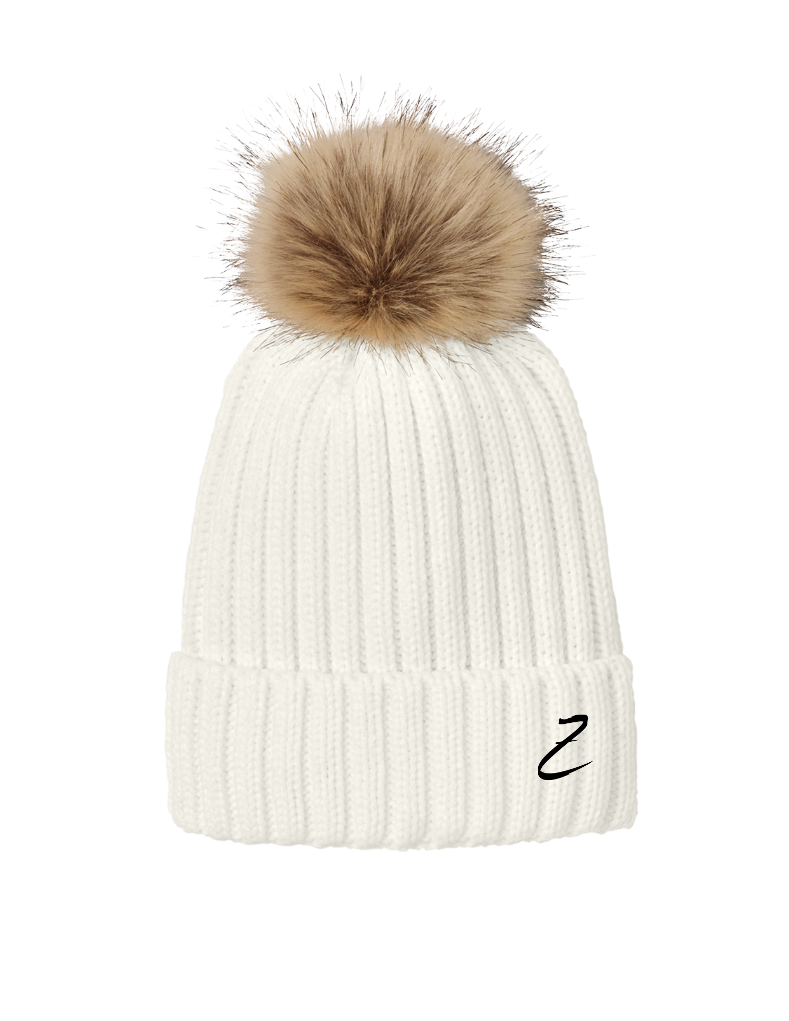 Marshmallow Beanie w_ Z logo on side.png