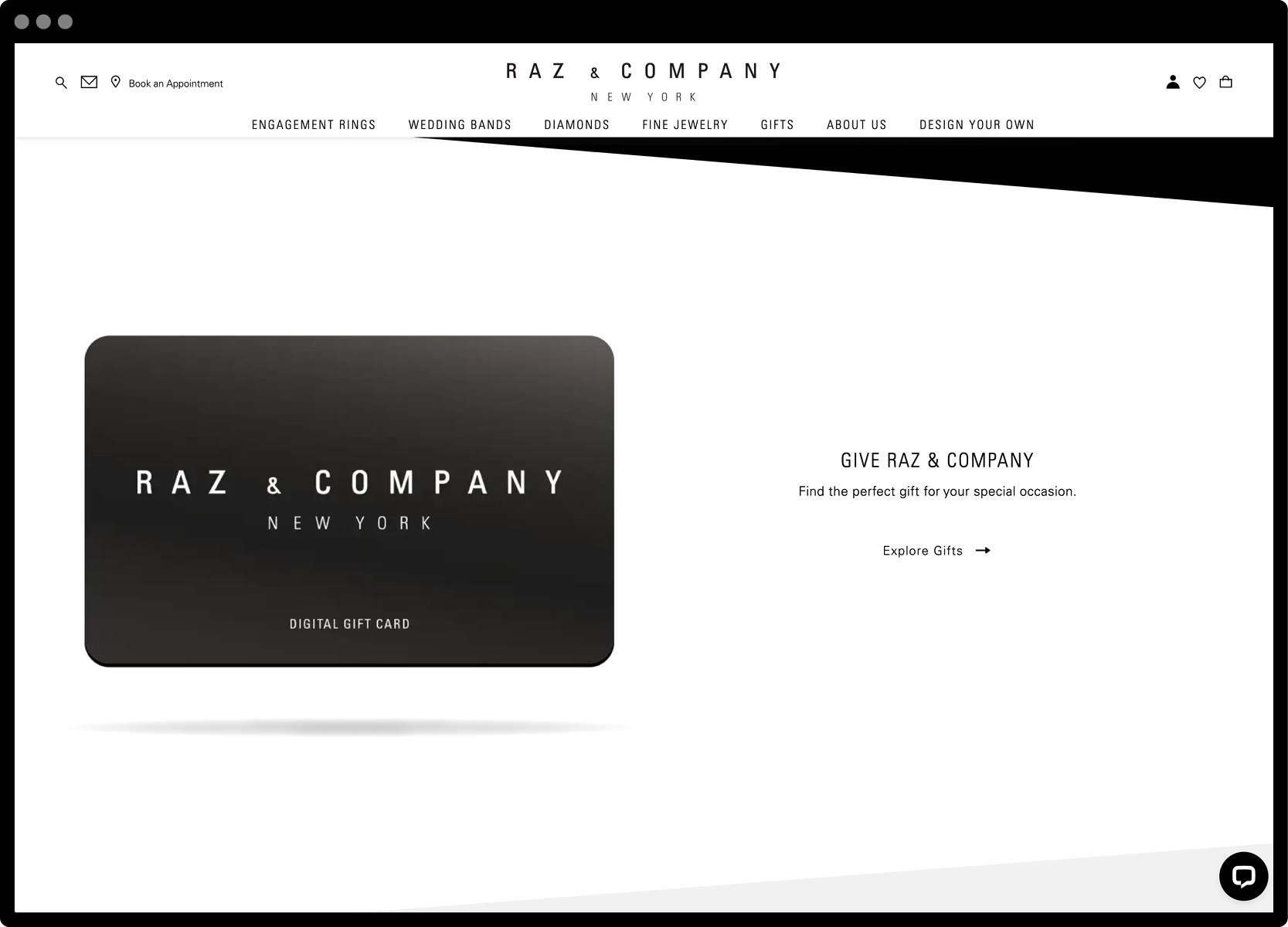 Raz & Company website screenshot
