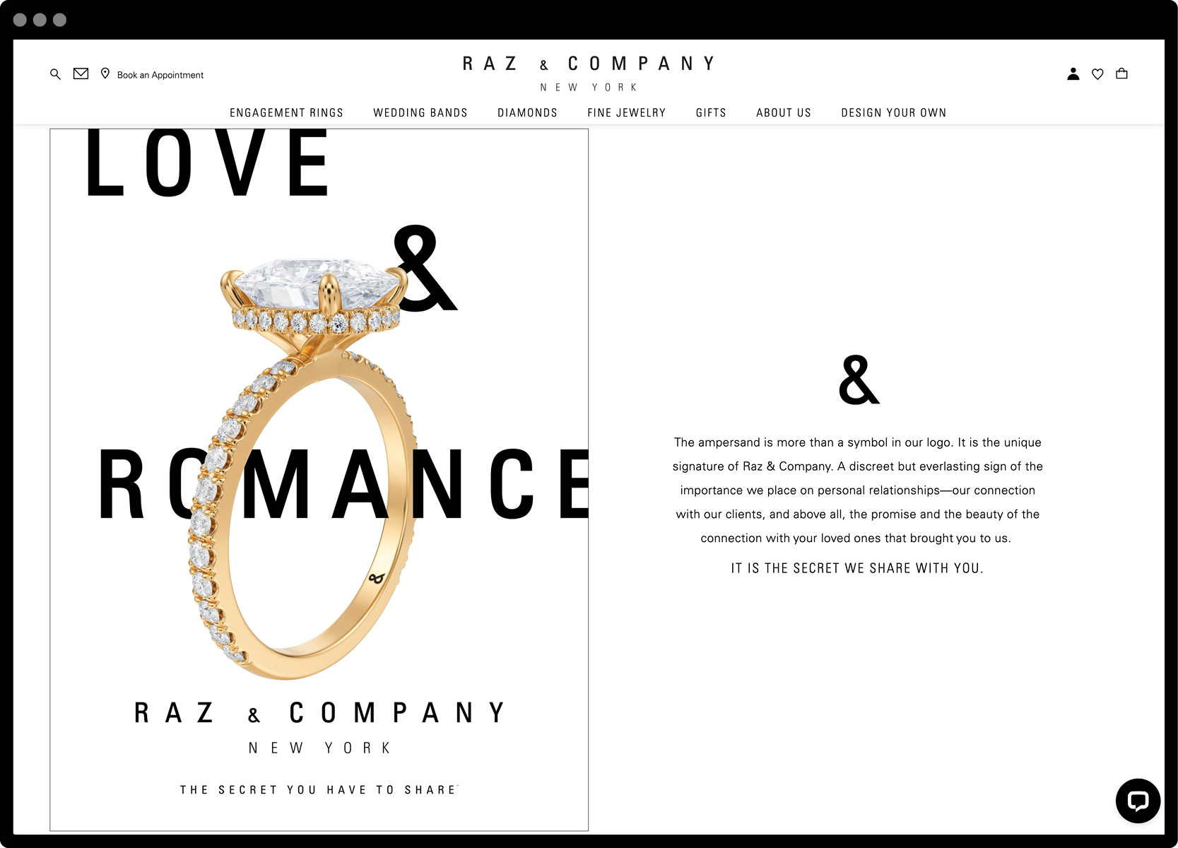 Raz & Company website screenshot