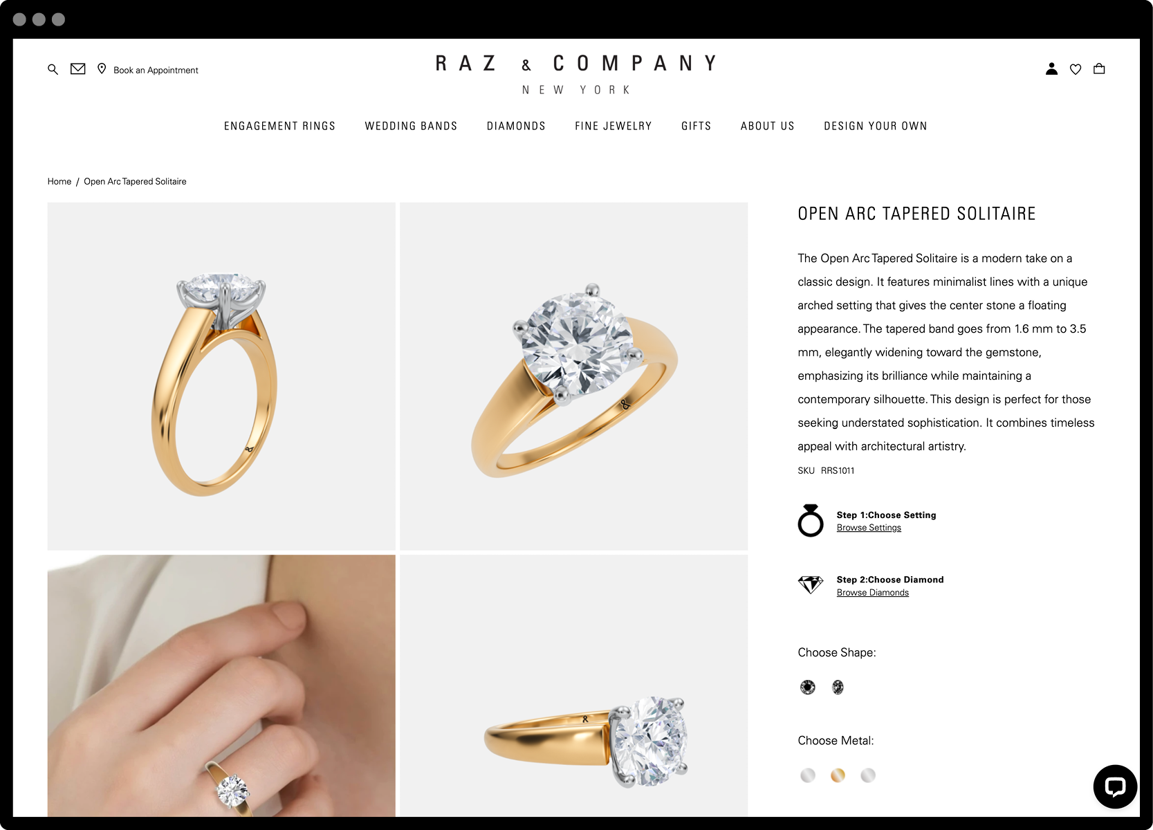 Raz & Company website screenshot