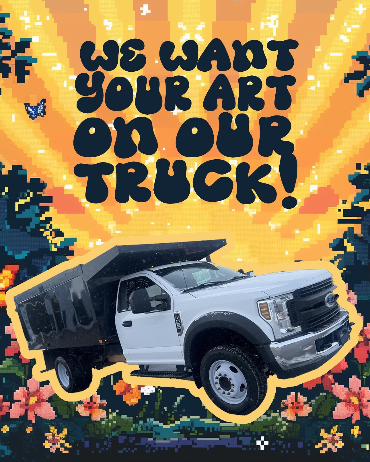 🚚💫 NEW TRUCK WHO DIS! Meet ✨🪲 DIM 🪲✨ &mdash; the latest addition to our Hi Supply delivery brigade! Before Dim joins Flo in the stable, those big blank canvas sides need some kick ass artwork! 

💁 That&rsquo;s where you come in! 

🖼️ Submit you