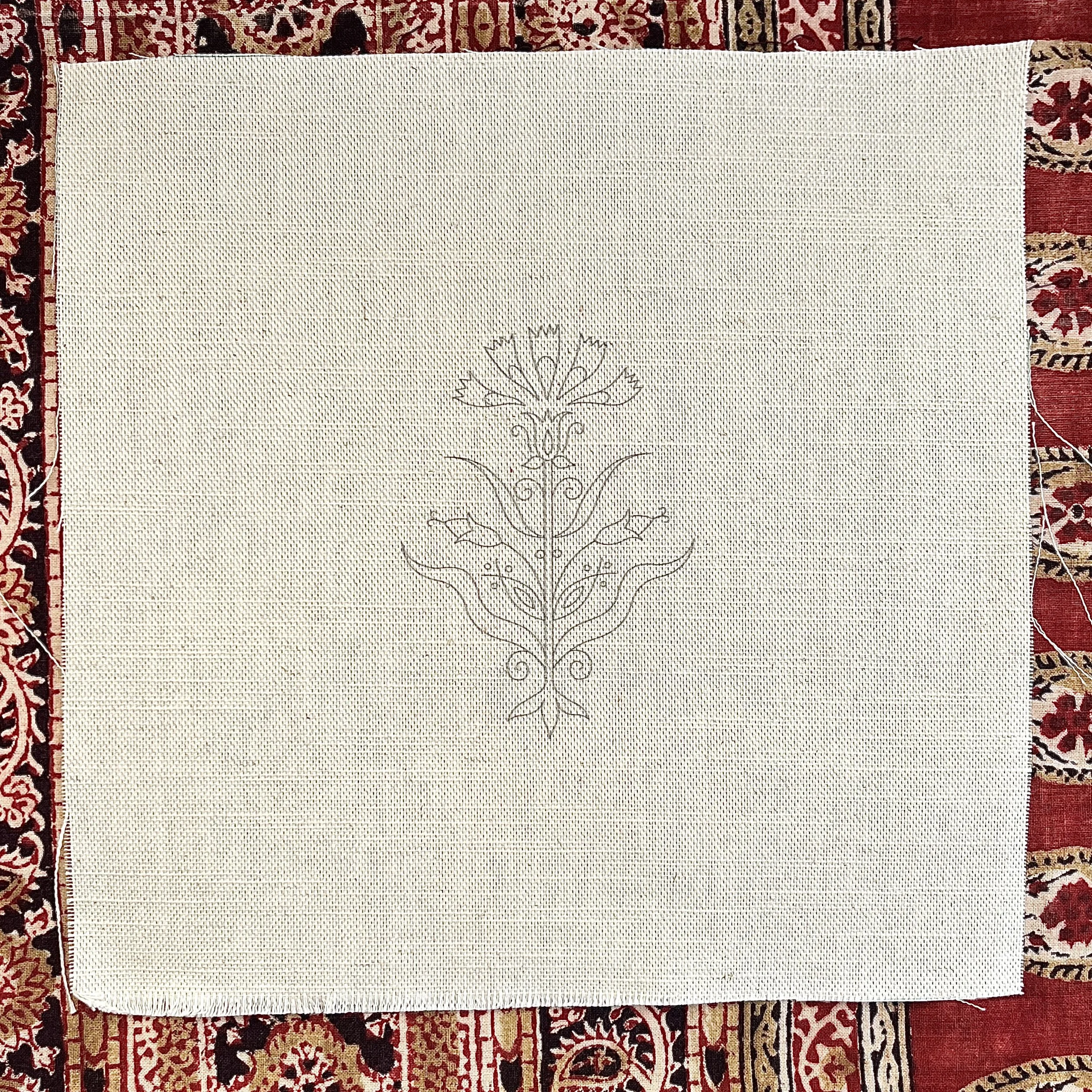 Linen Template - Flower