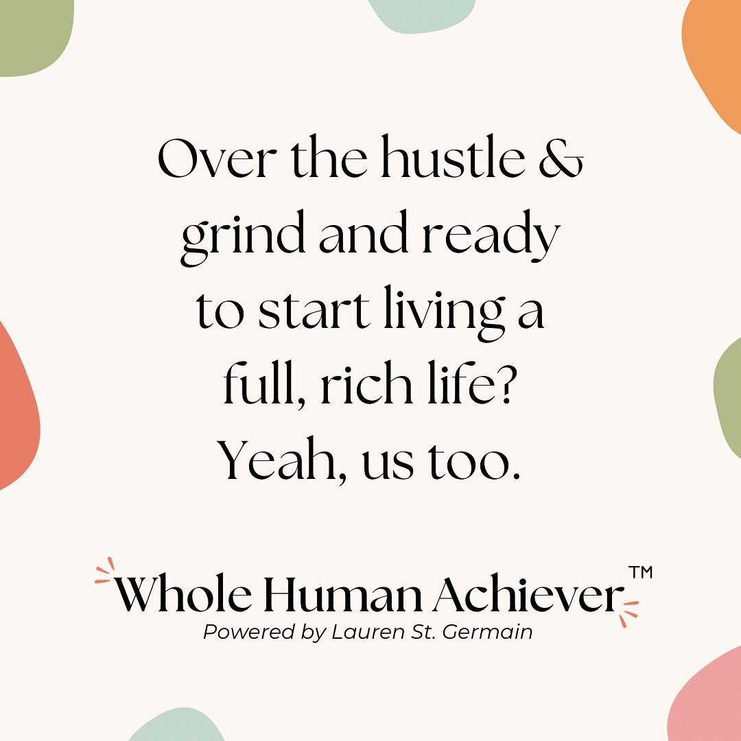 And we&rsquo;re LIVE! 🎉

Introducing: @wholehumanachiever ✨ A community powered by yours truly to empower ambitious women to break free from hustle culture and start living a full, rich life.

Join us at bit.ly/wholehumanachiever or help me spread t